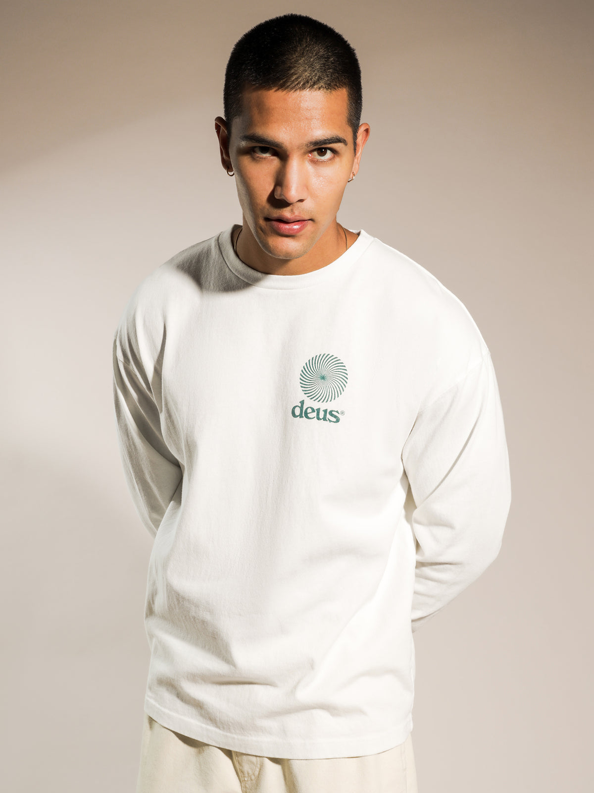 Strate Long Sleeve T-Shirt in White