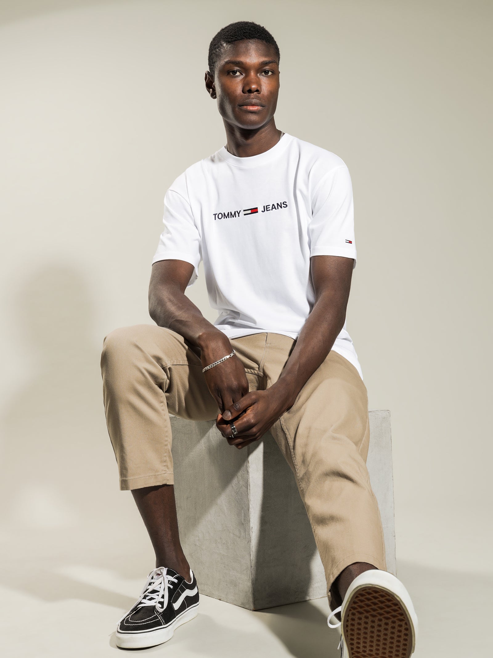 Logo Embroidered Organic Cotton T-Shirt