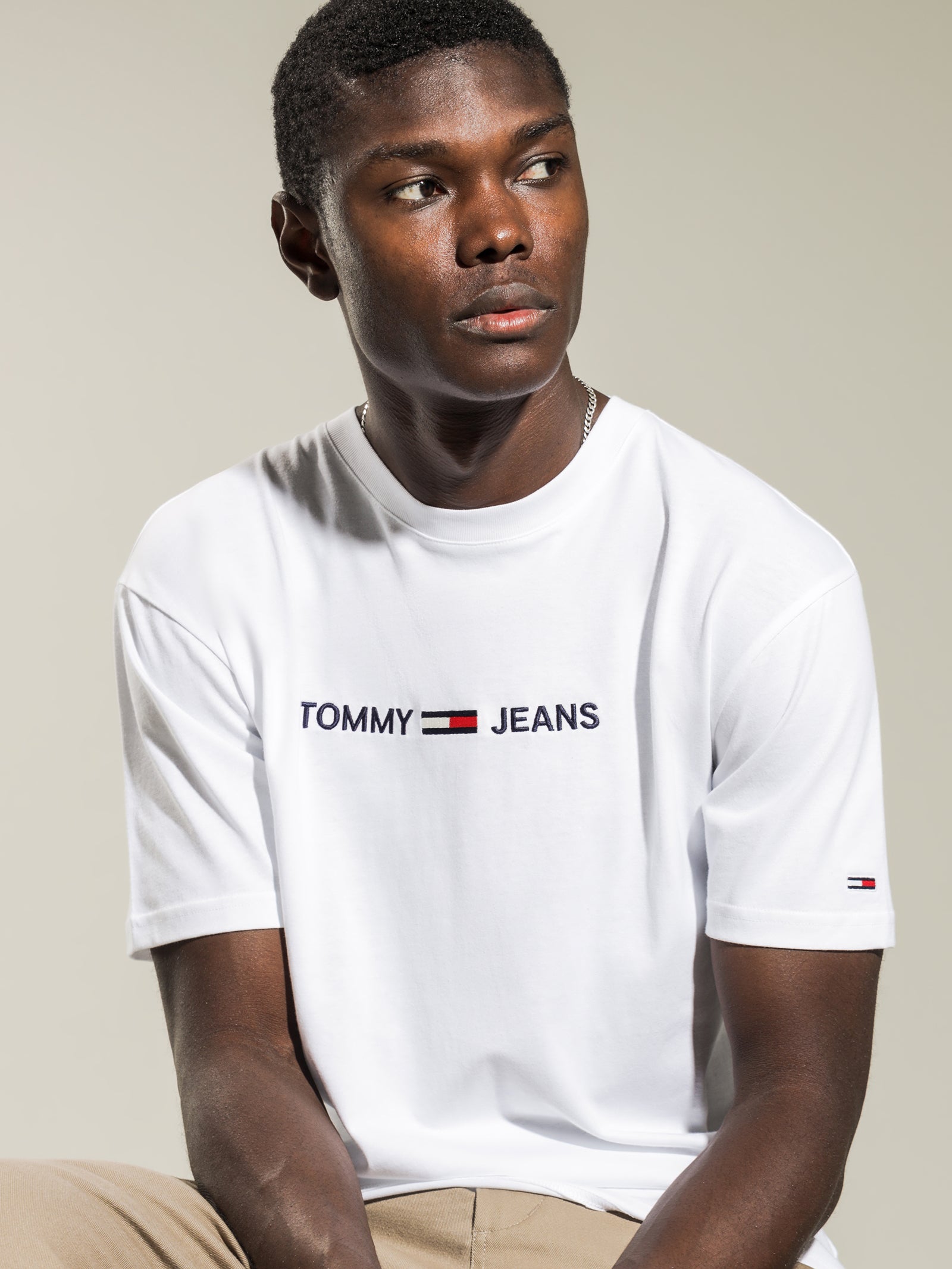 Logo Embroidered Organic Cotton T-Shirt