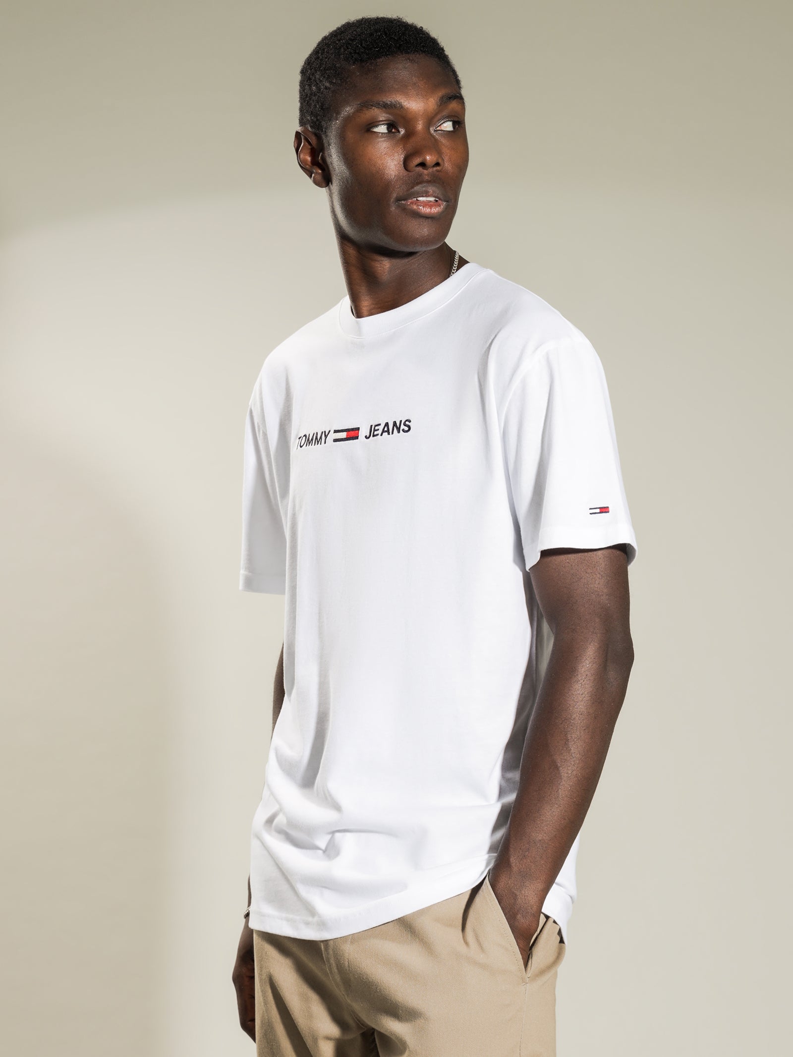 Logo Embroidered Organic Cotton T-Shirt