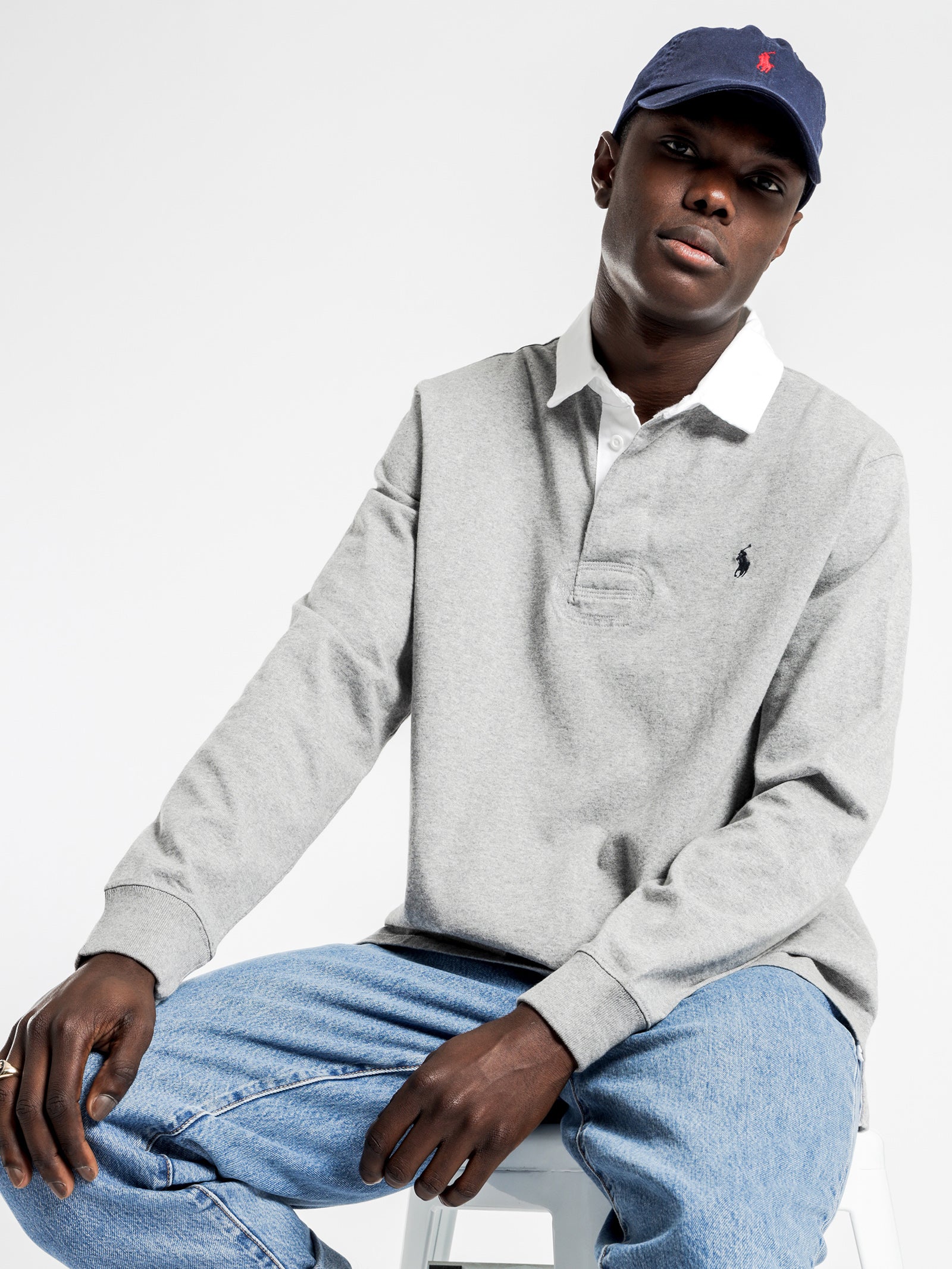 Grey Jeans Gray Long Sleeve Shirt Outfit Mens Polo Ralph Lauren