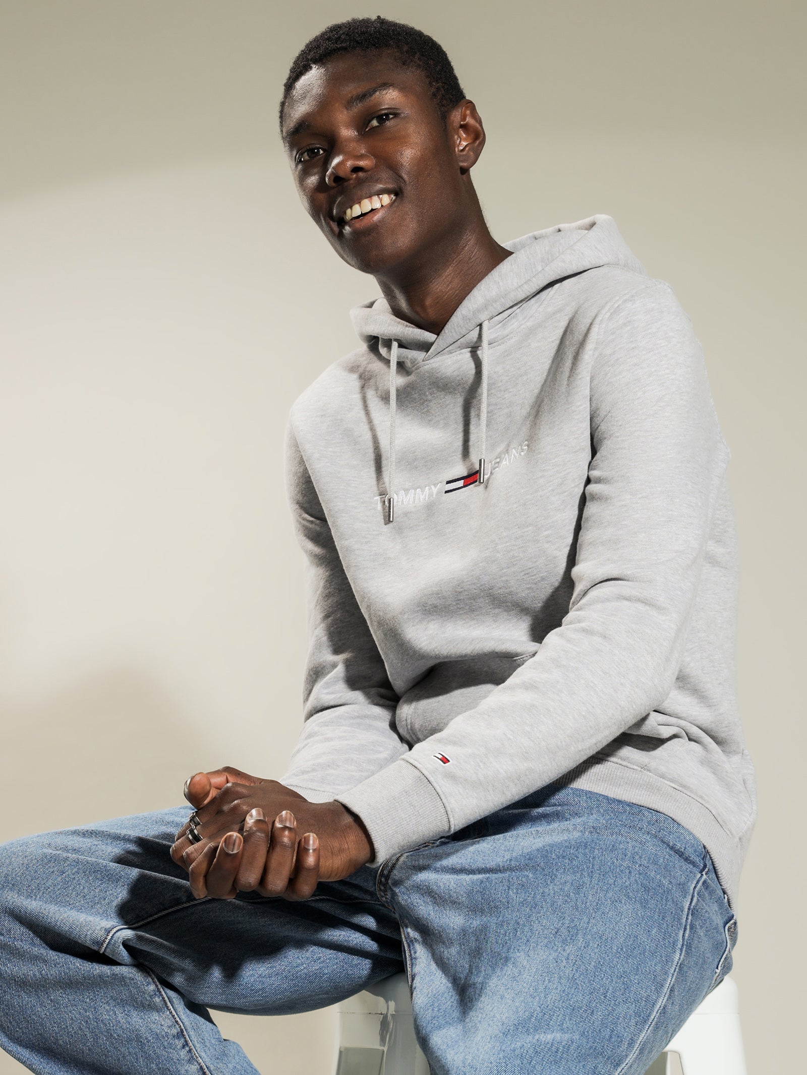 Straight Logo Hoodie