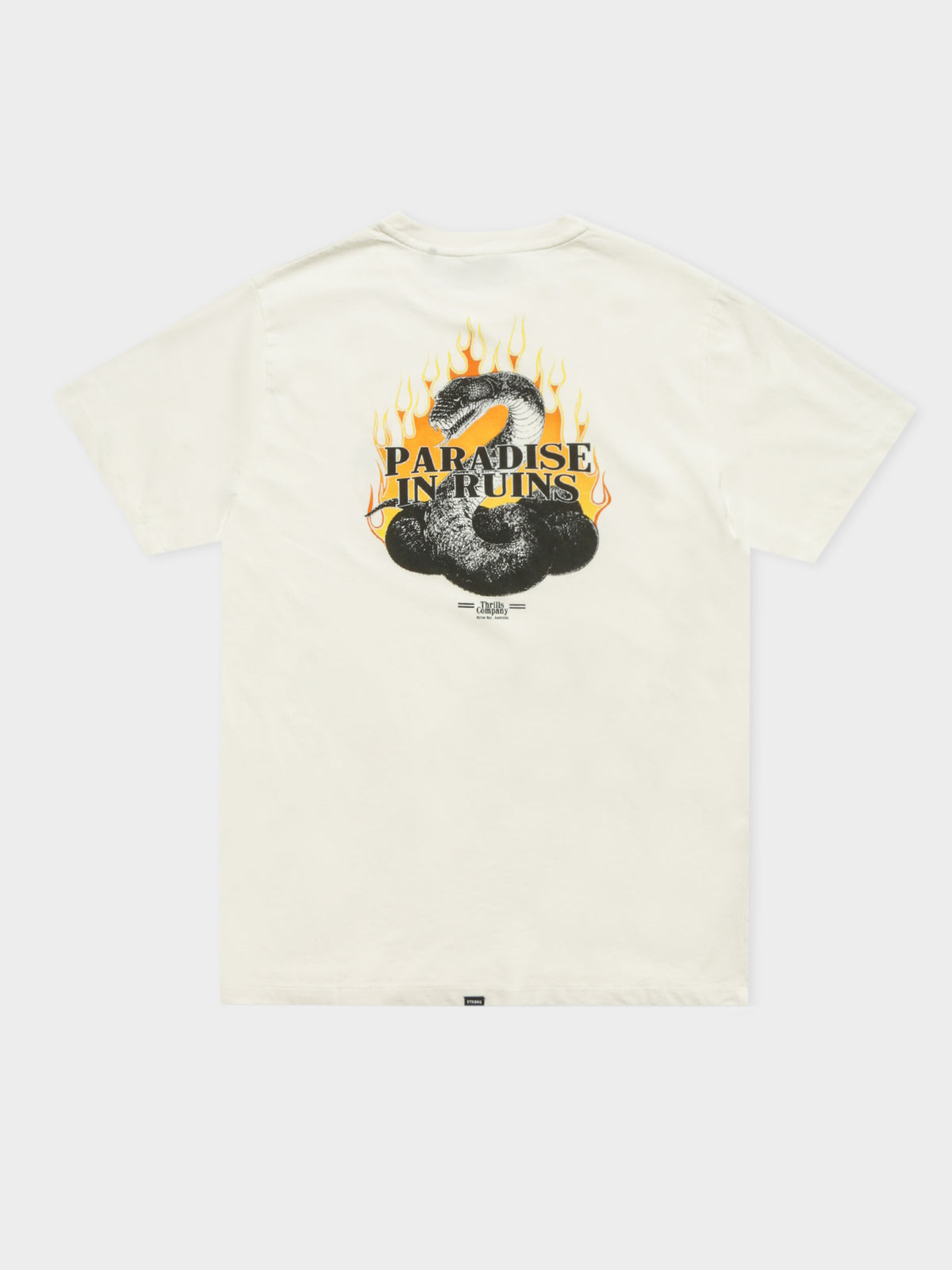 Power In Paradise Merch T-Shirt in Dirty White