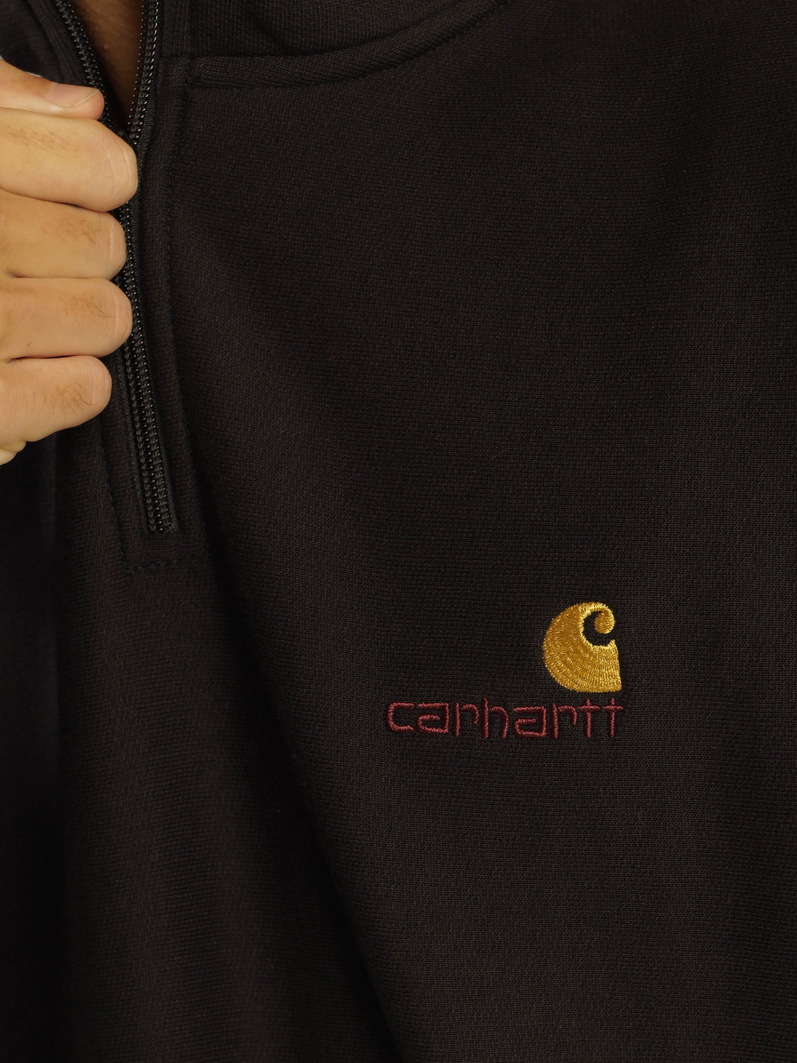 Half Zip American Script Sweatshirt