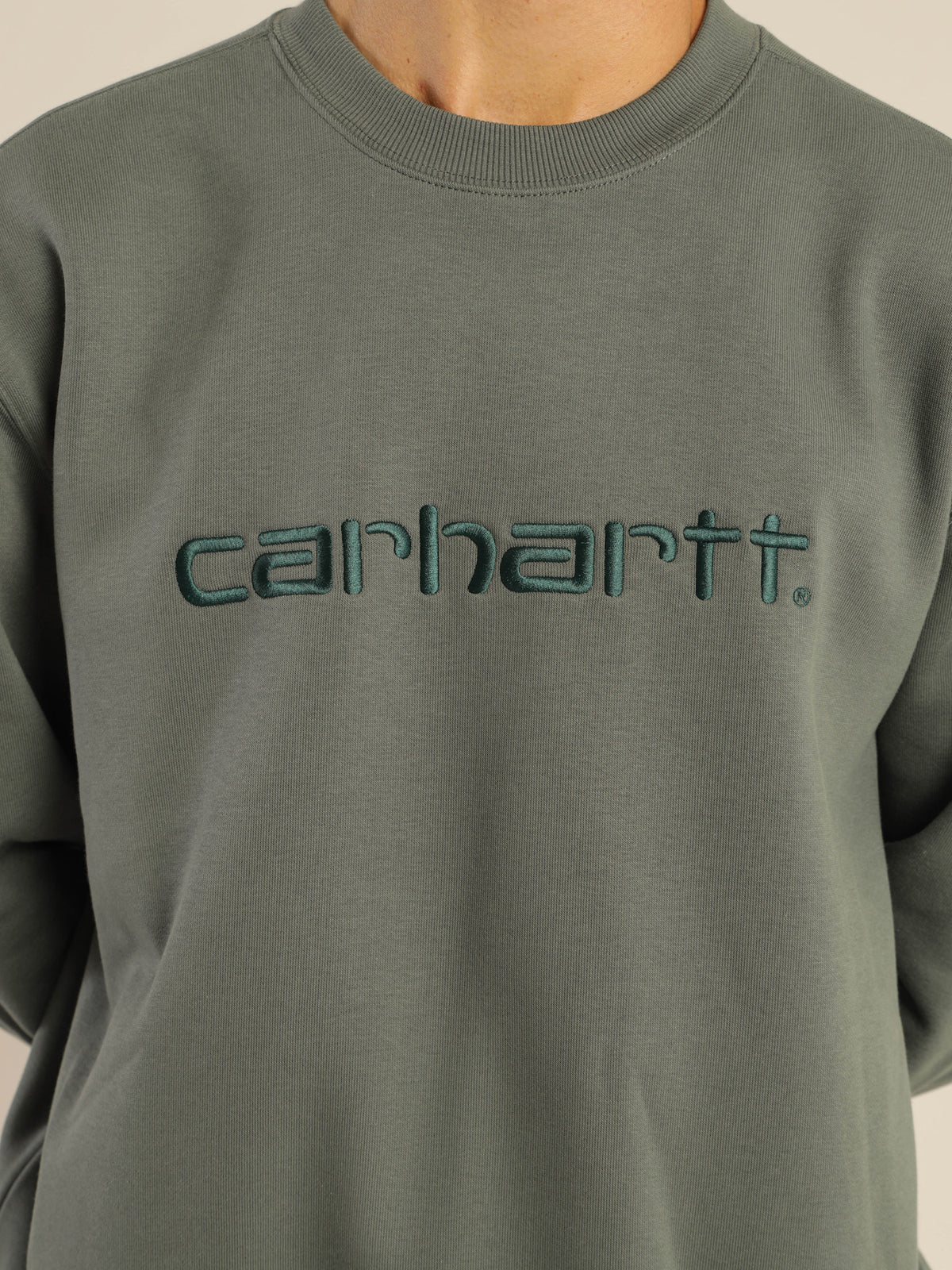 Carhartt Sweatshirt in Eucalyptus