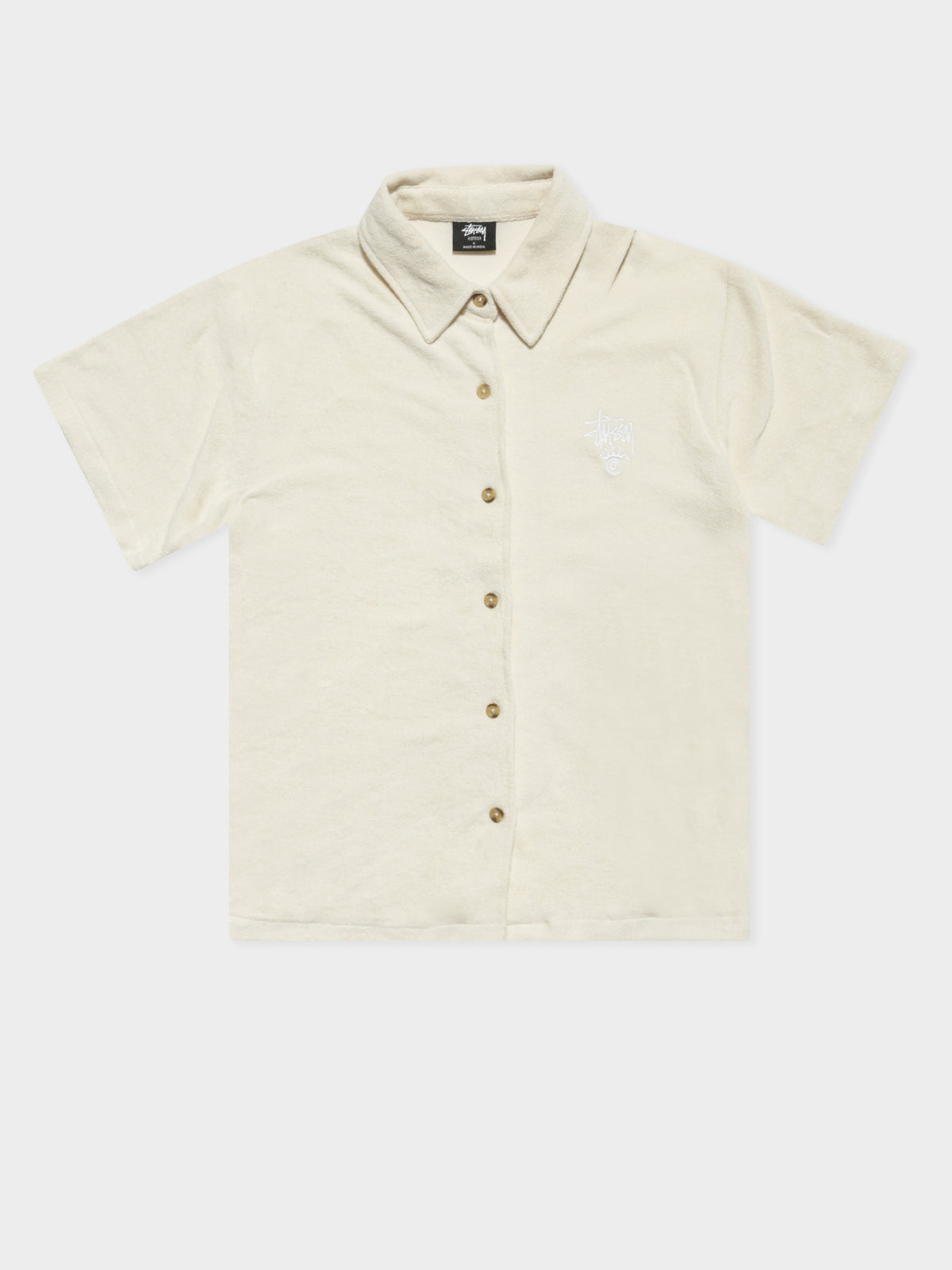Copyright Looped Terry Shirt in White Sand