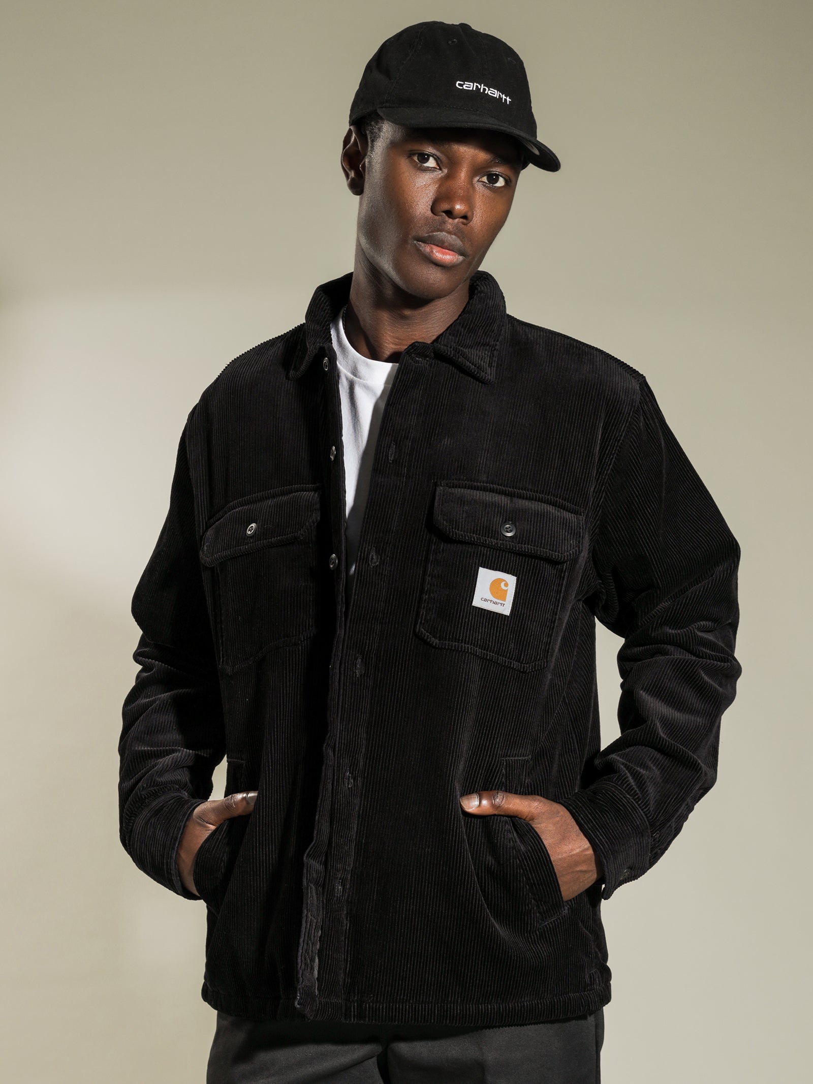 Carhartt Wip Whitsome Corduroy Shirt Jacket Black