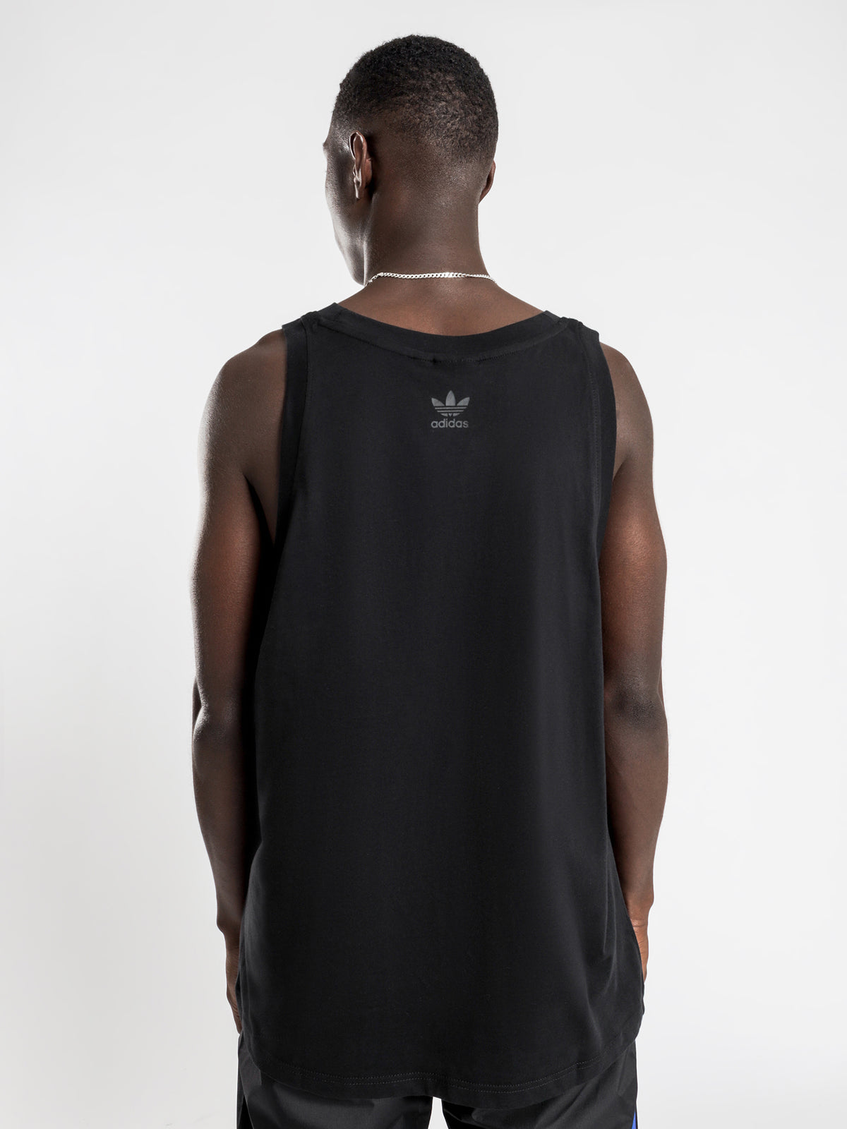 3D Trefroil Vest Muscle T-Shirt in Black