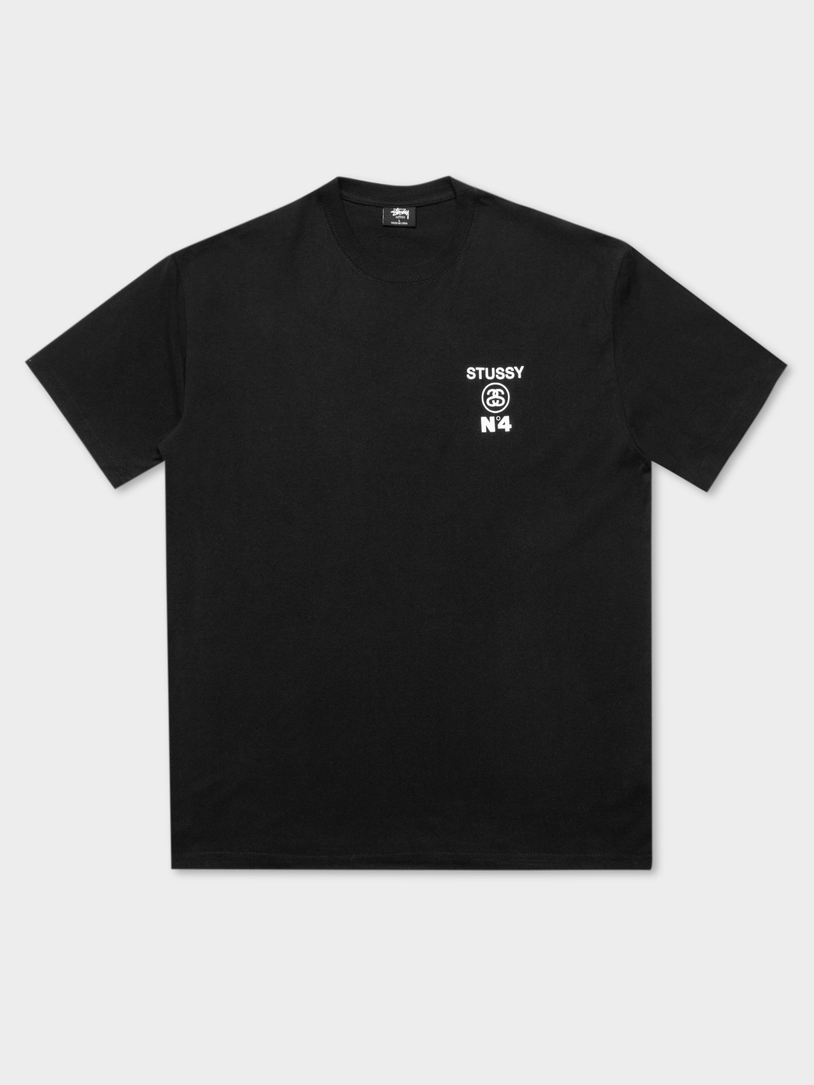 Stussy No.4 Short Sleeve T-Shirt Black | Glue Store