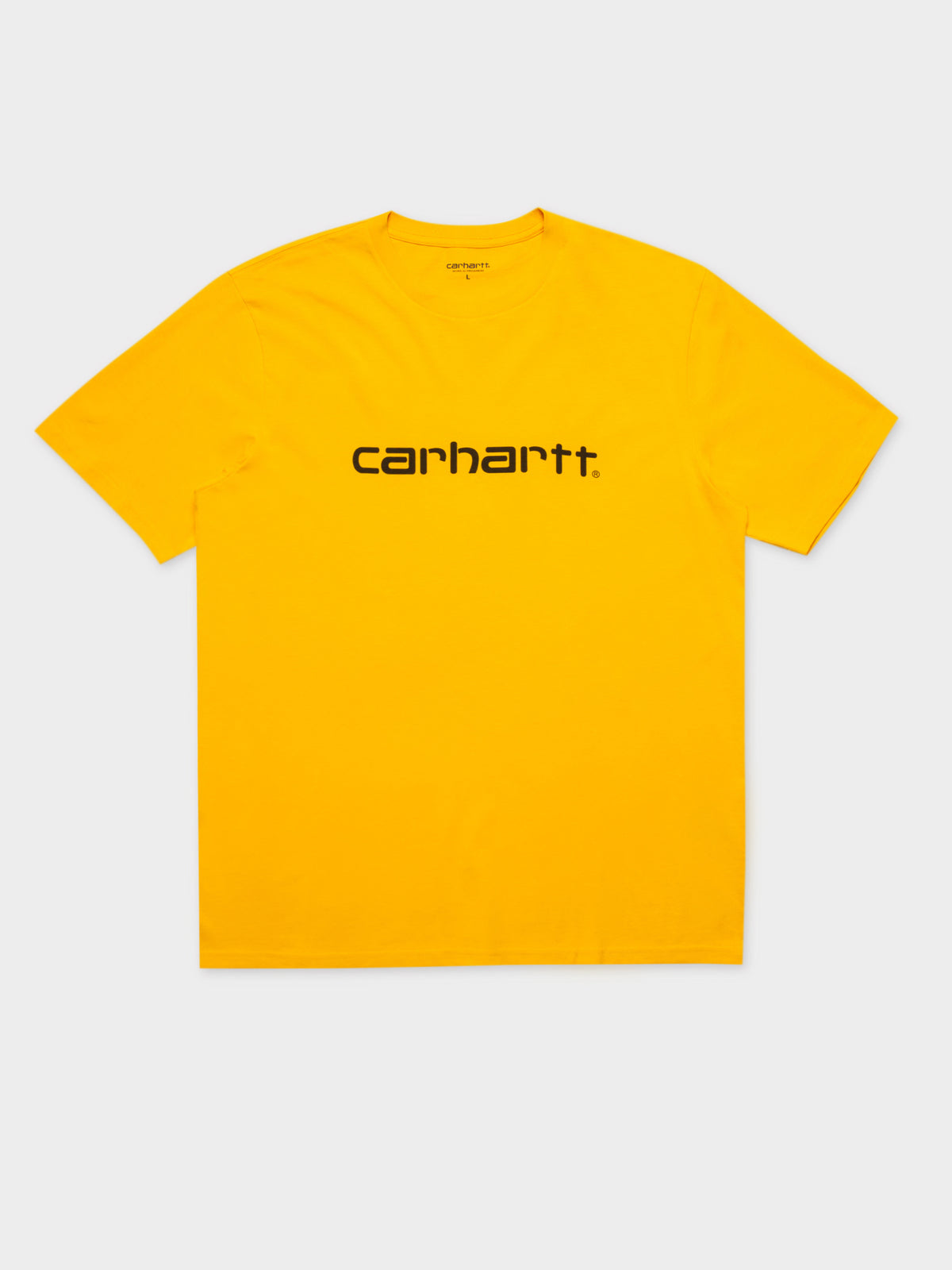 Short Sleeve Script T-Shirt in Sunflower