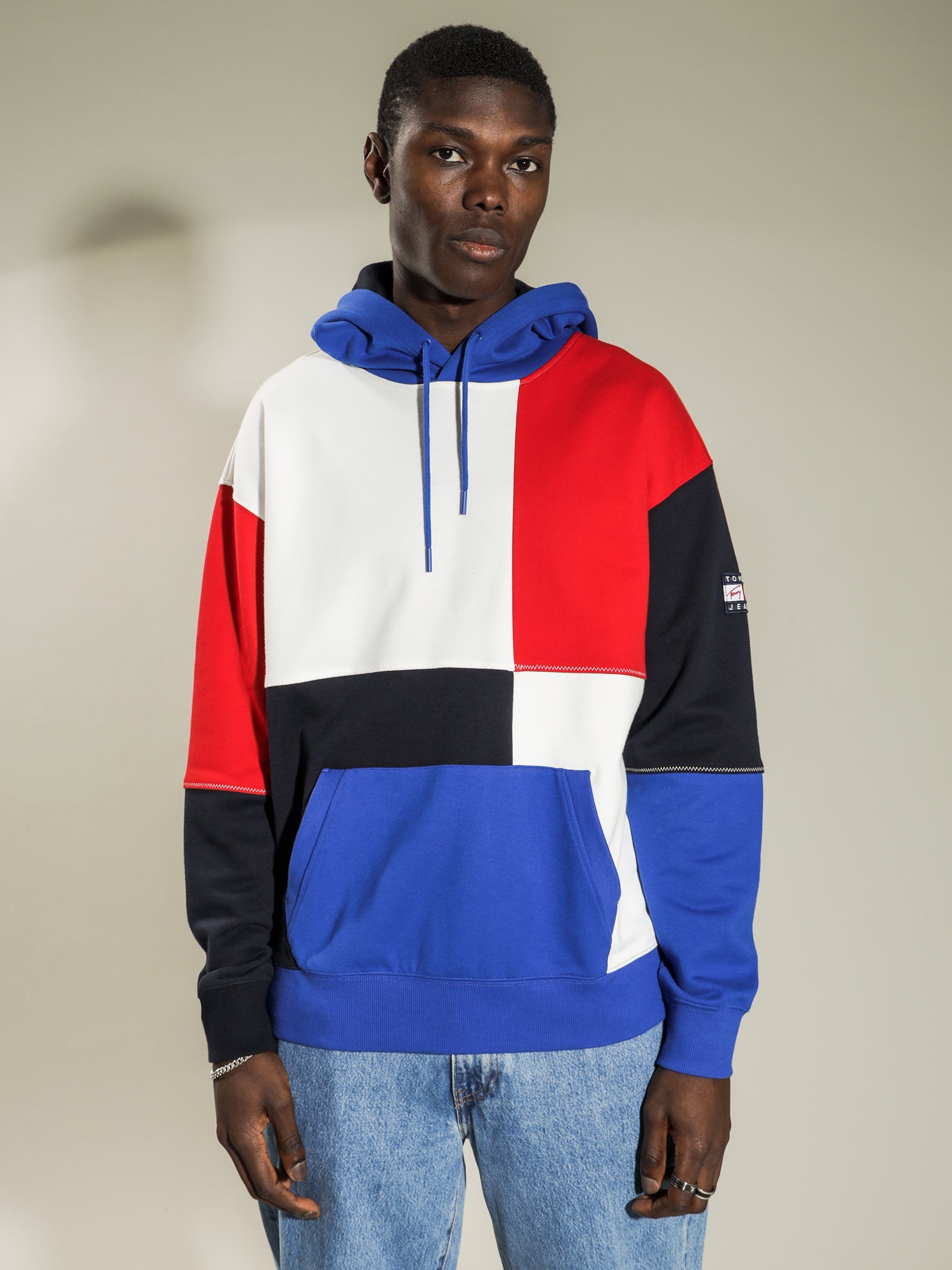 TJ Street Archives Colour Blocked Hoodie