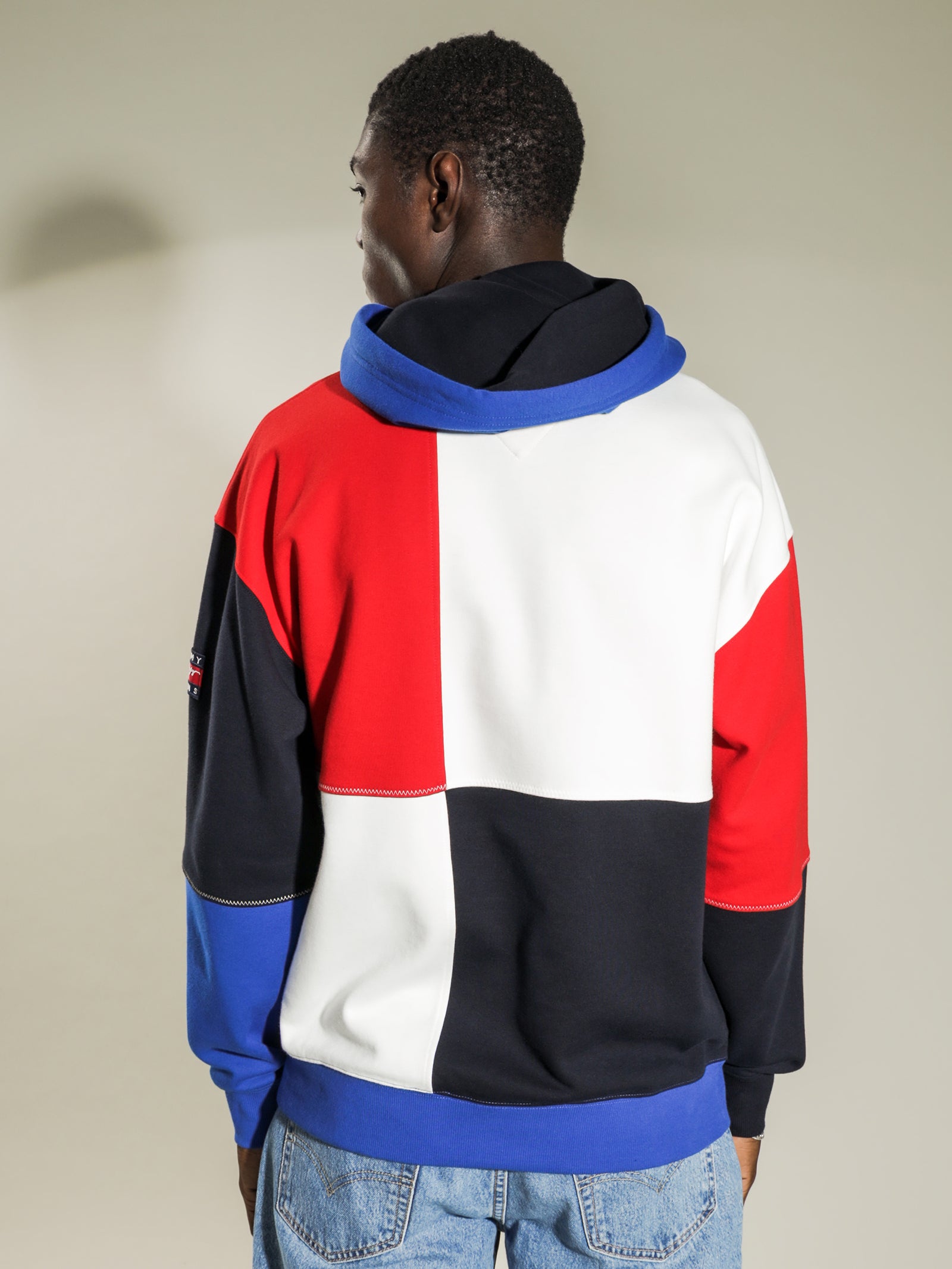 TJ Street Archives Colour Blocked Hoodie