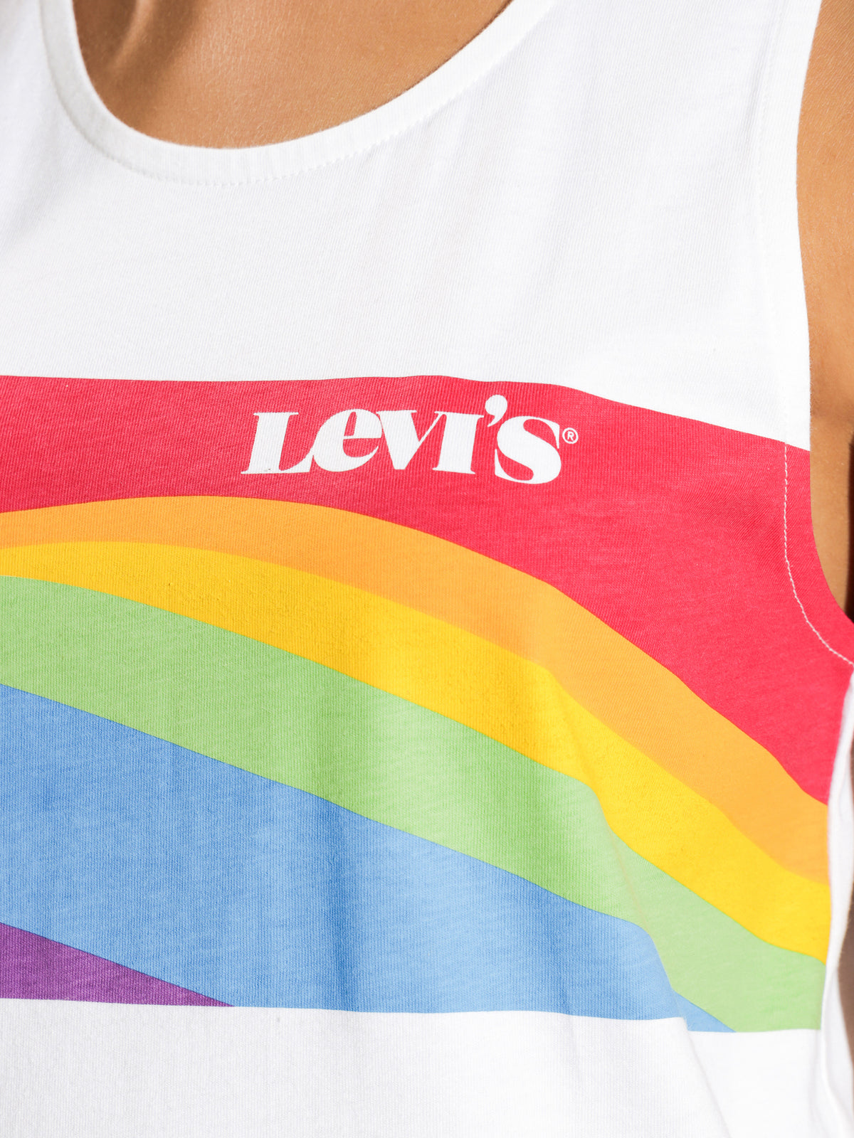 Levis Pride Relaxed Graphic Tank | White