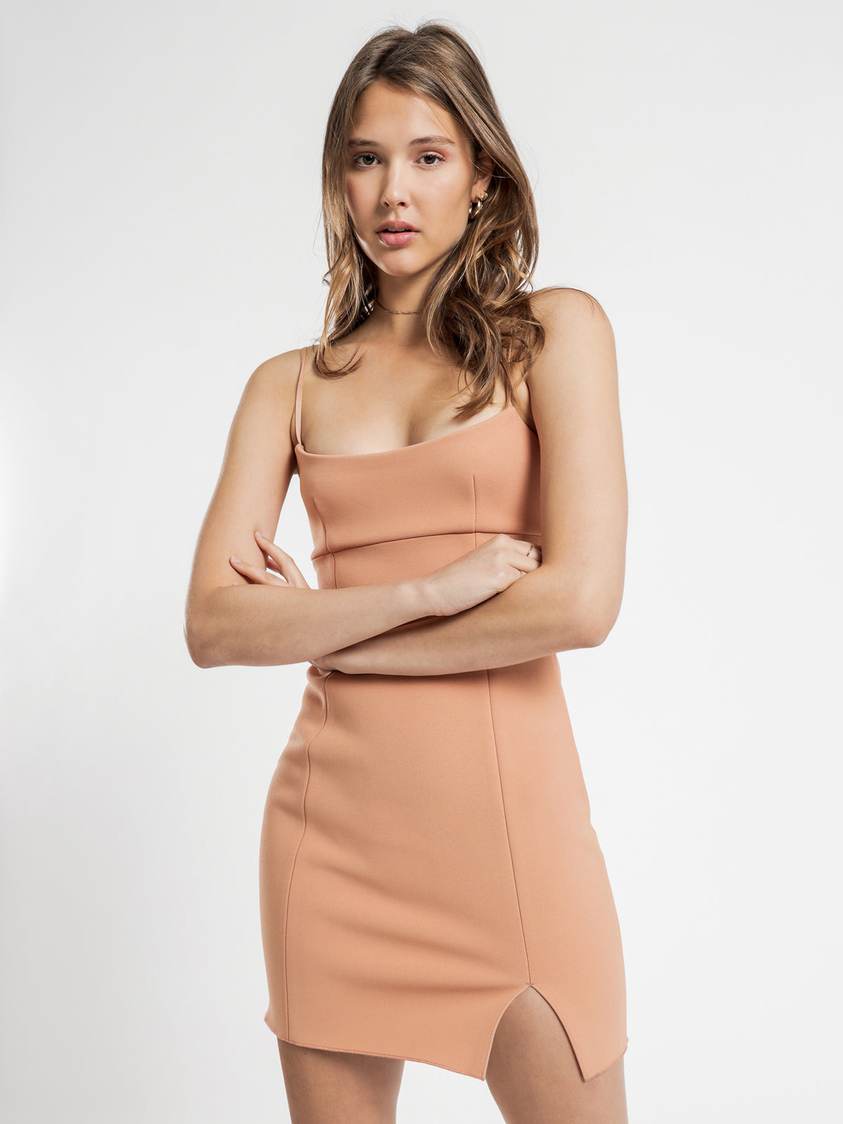Hayley Crepe Dress in Sunset