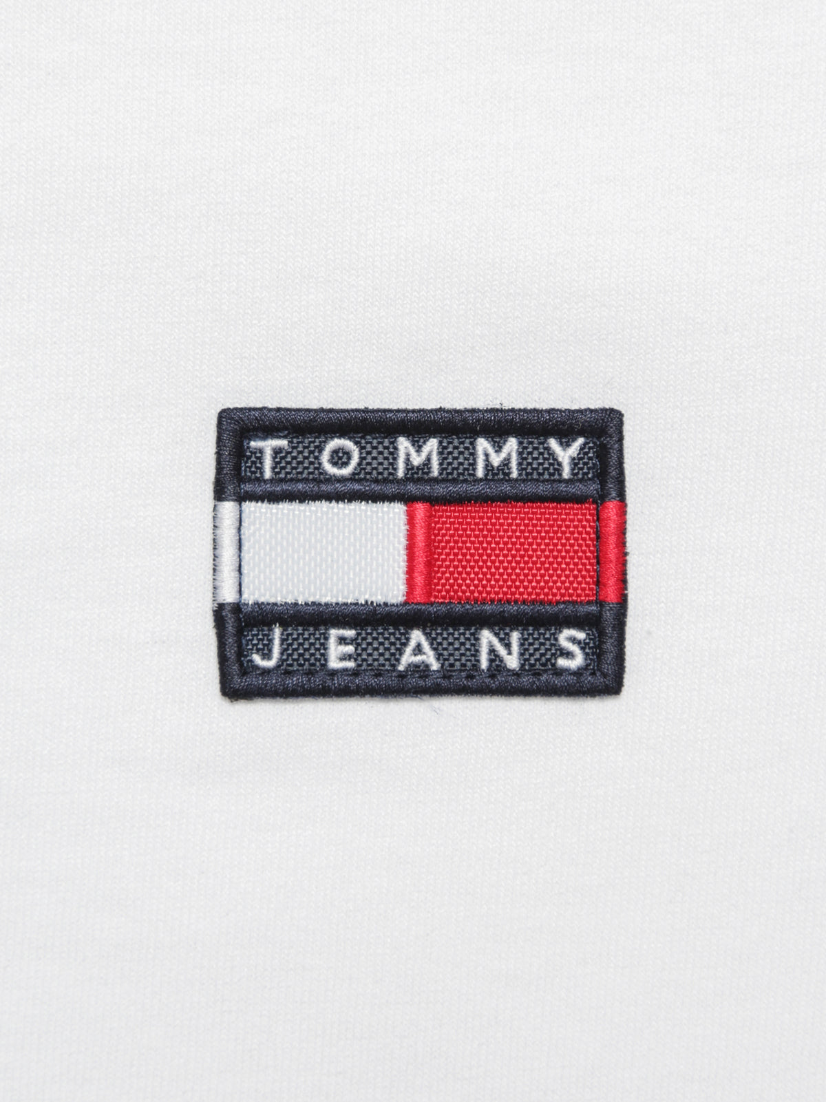 Tommy Badge Ringer T-Shirt in White