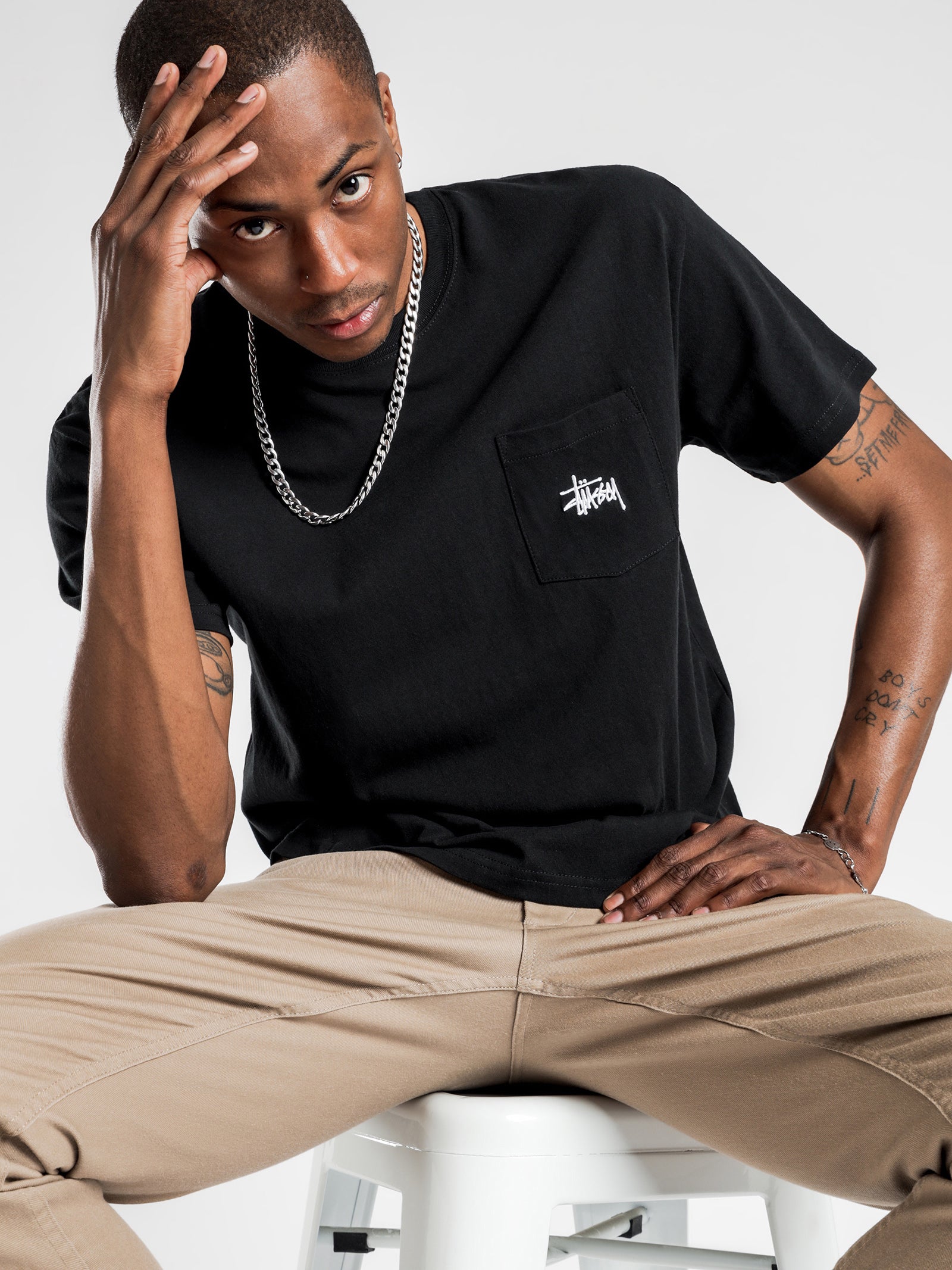 Graffiti Short Sleeve Pocket T-Shirt