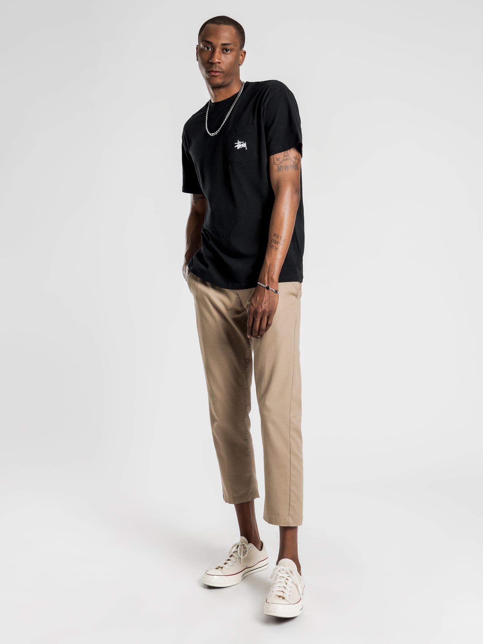 Graffiti Short Sleeve Pocket T-Shirt