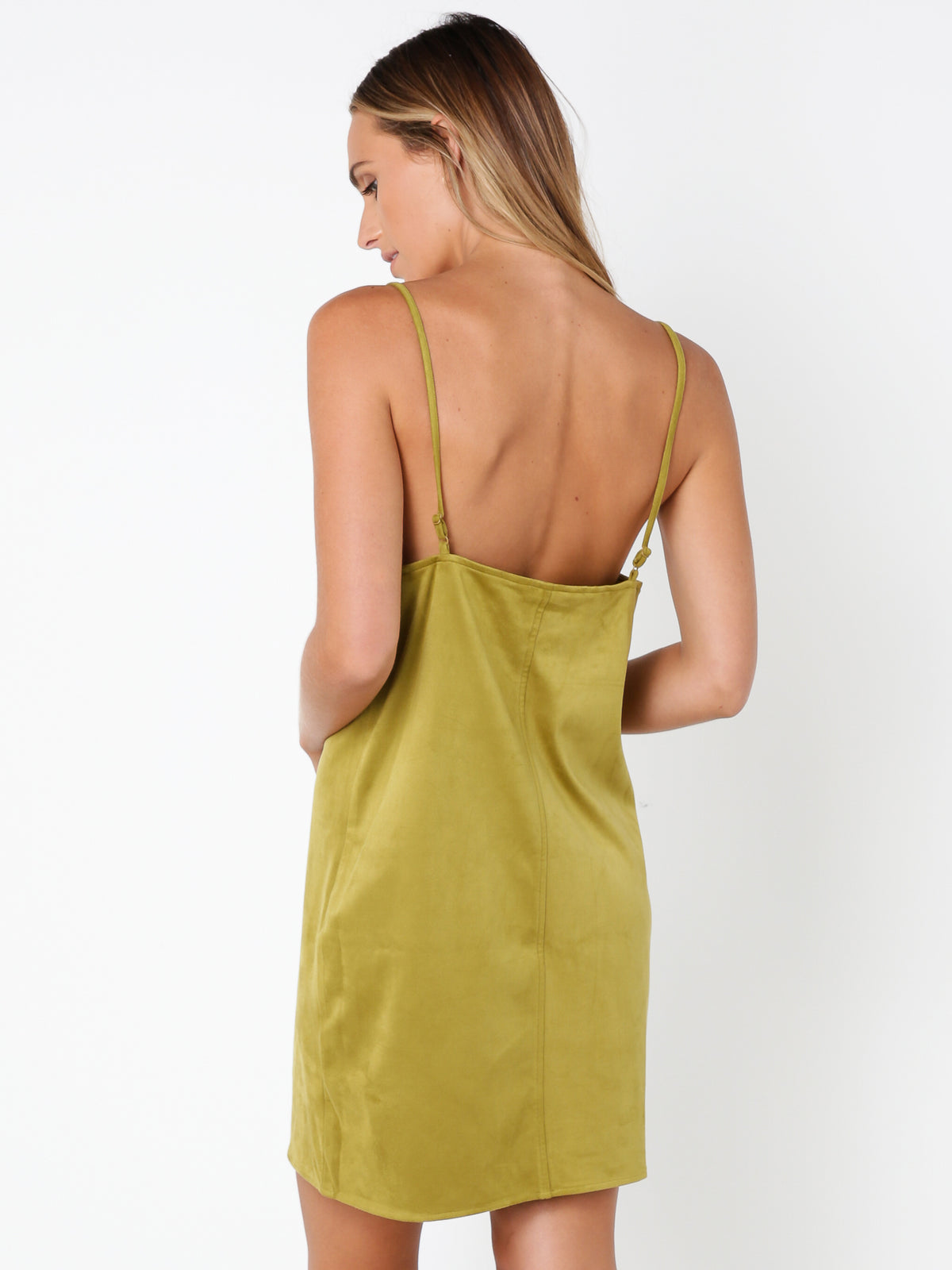 Slussen Cami Dress in Olive Green