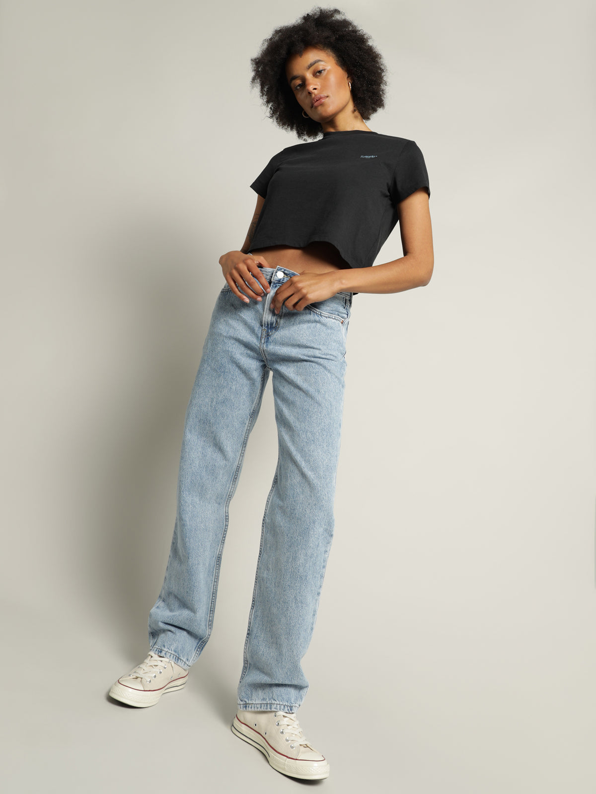 Low Pro Mid Rise Jeans in Charlie Glow Up