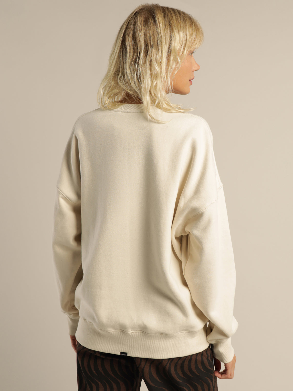 Paradise Crest Slouch Crew in Unbleached