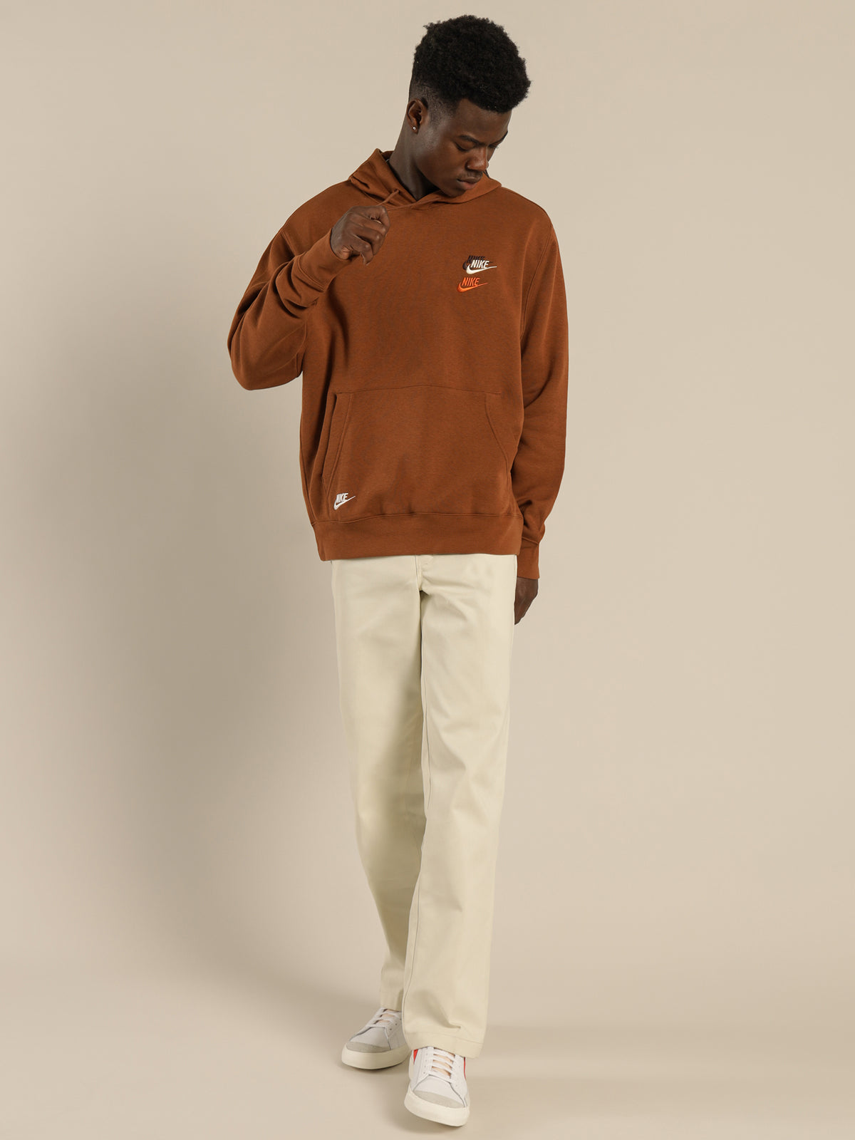 Nike Sportswear Sport Essentials+ Brushed Back Hoodie | Brown