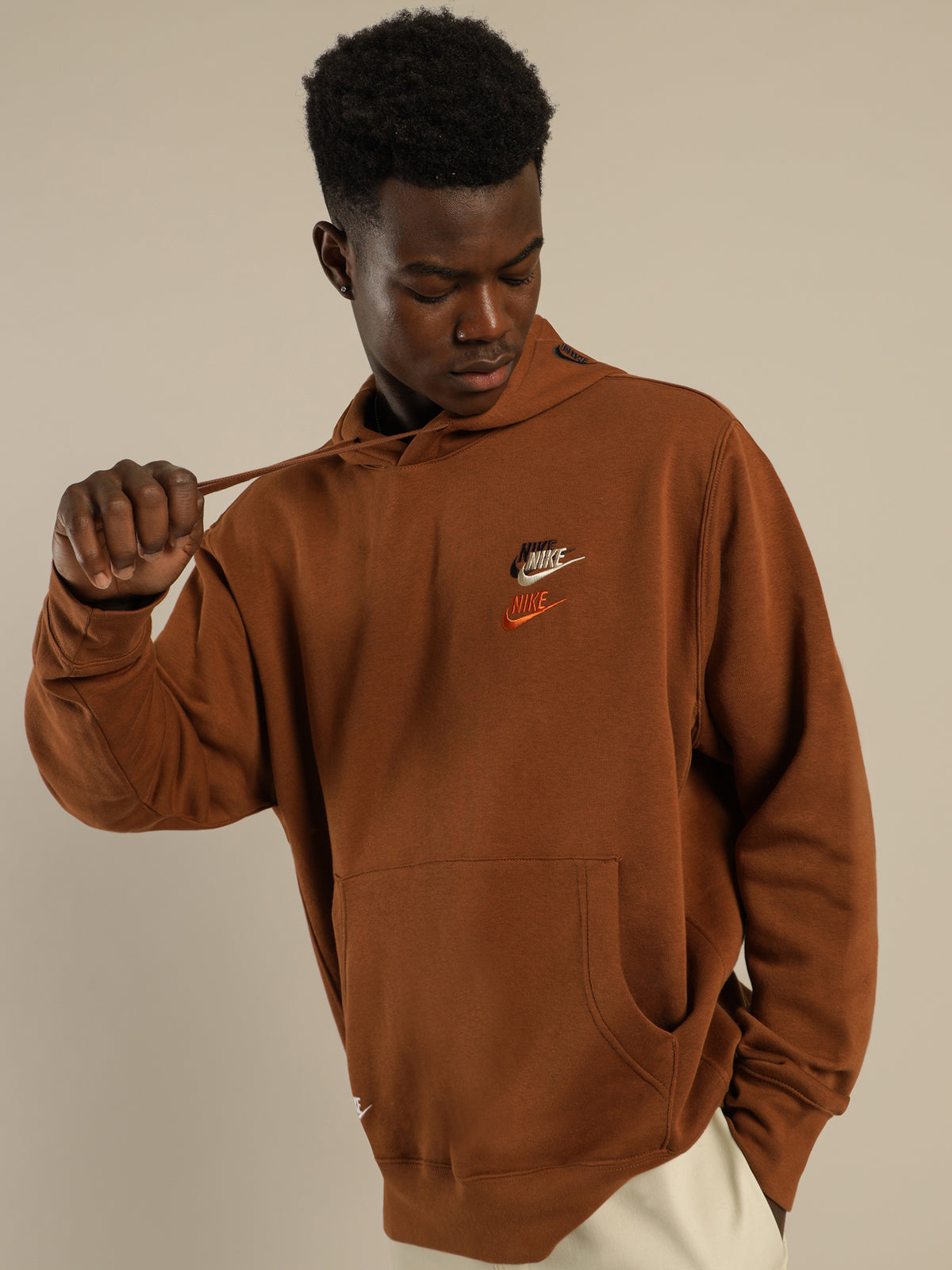 Nike Sportswear Sport Essentials+ Brushed Back Hoodie | Brown