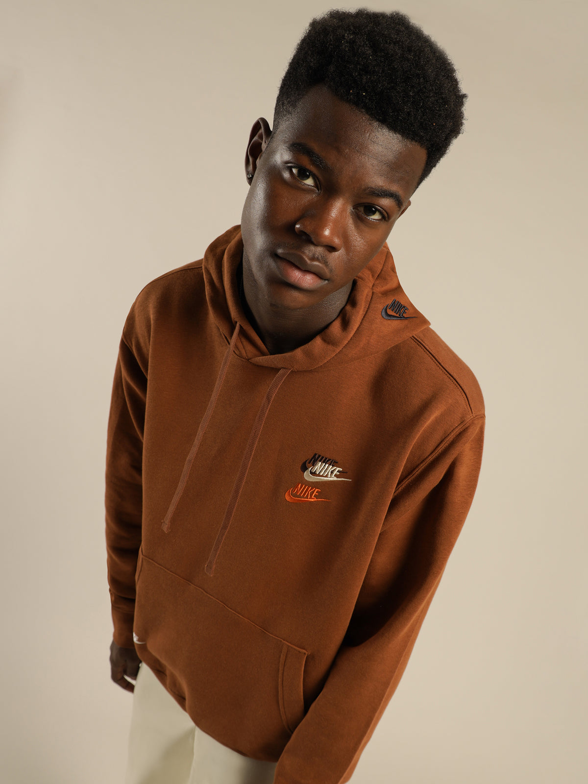 Nike Sportswear Sport Essentials+ Brushed Back Hoodie | Brown