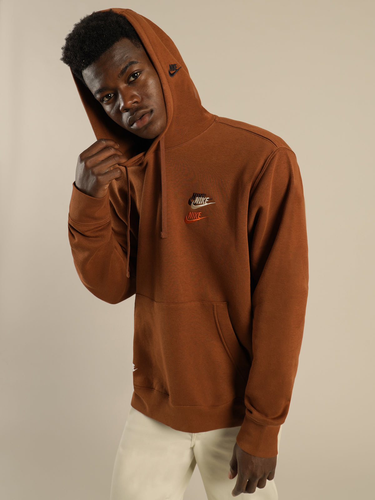 Nike Sportswear Sport Essentials+ Brushed Back Hoodie | Brown