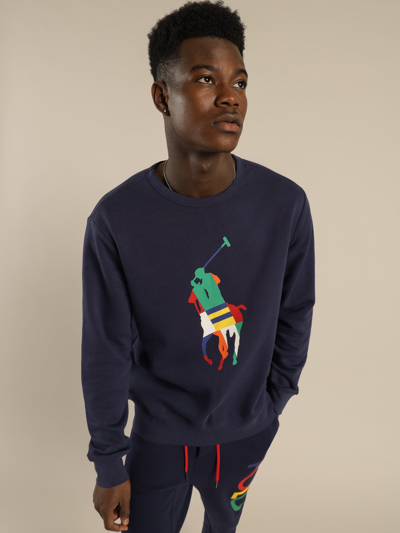 Multicolour Pony Crew Sweat