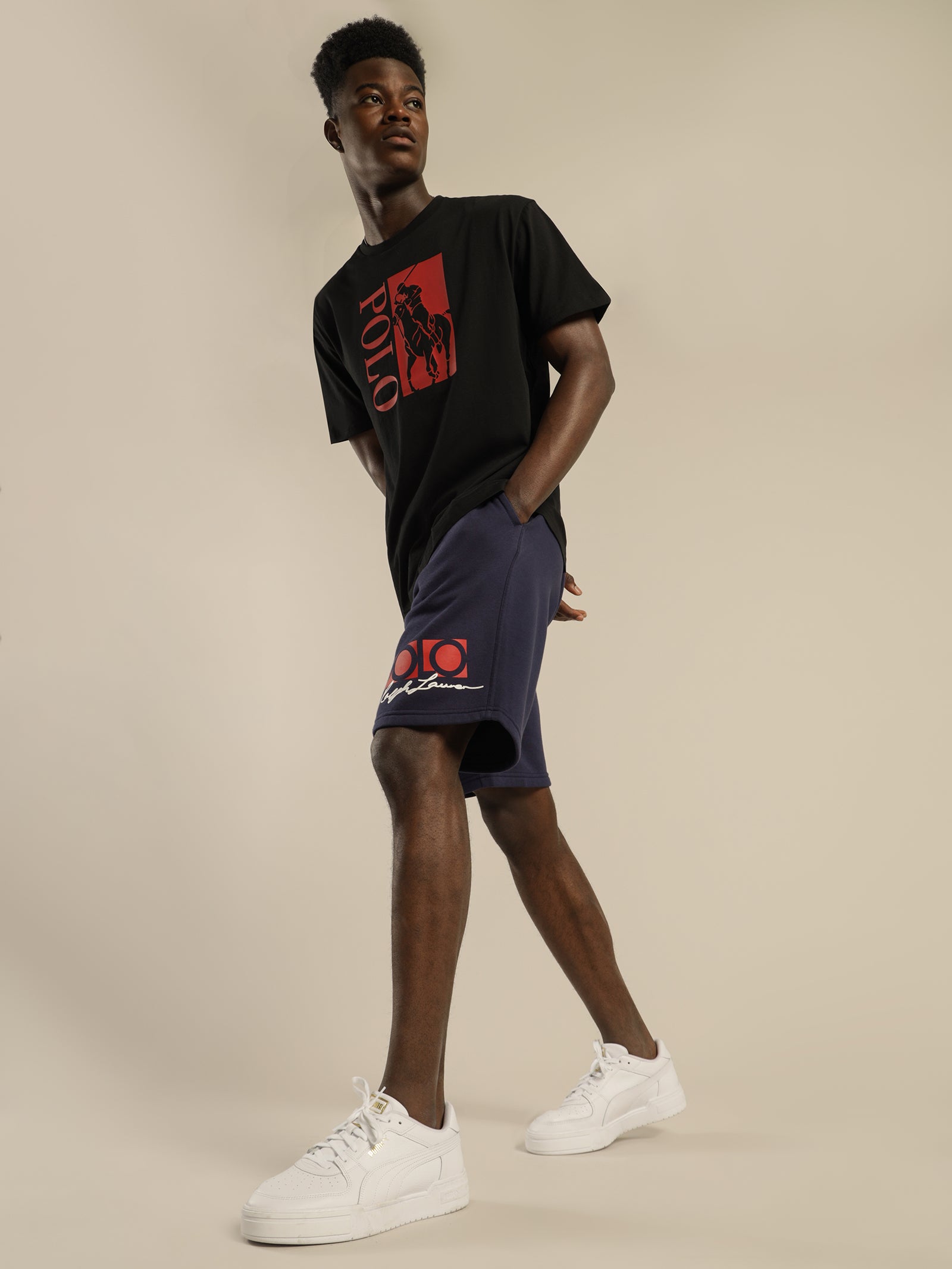 Polo Logo Fleece Shorts