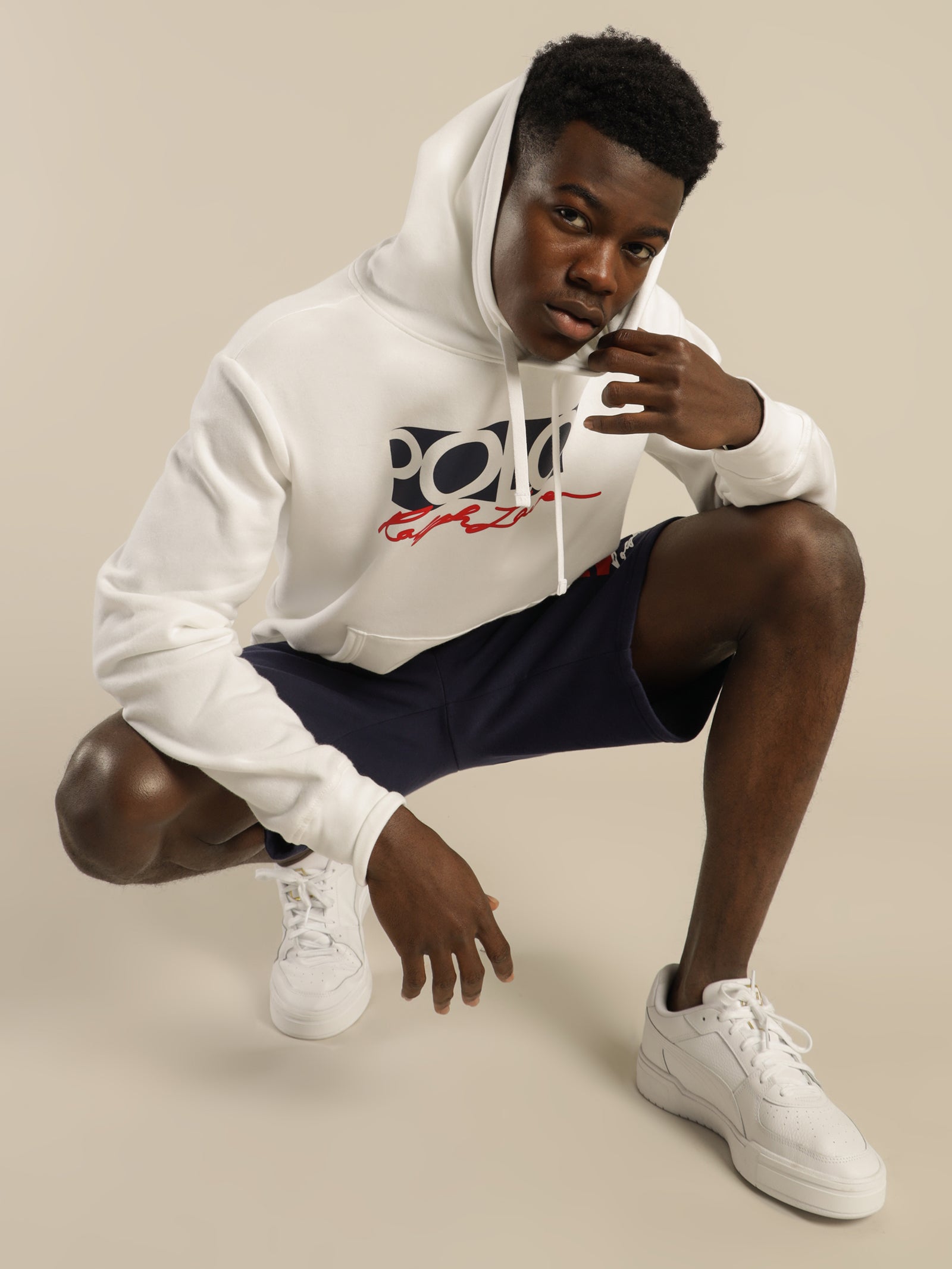 Polo Logo Fleece Hoodie