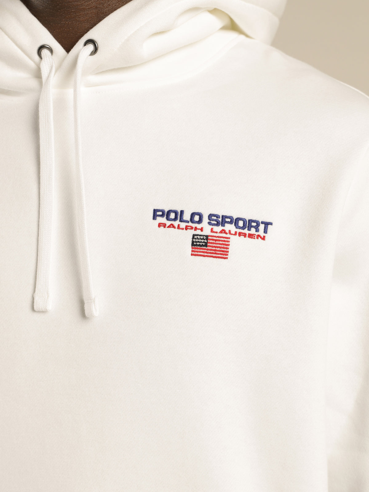 Polo Sport Fleece Hoodie in White