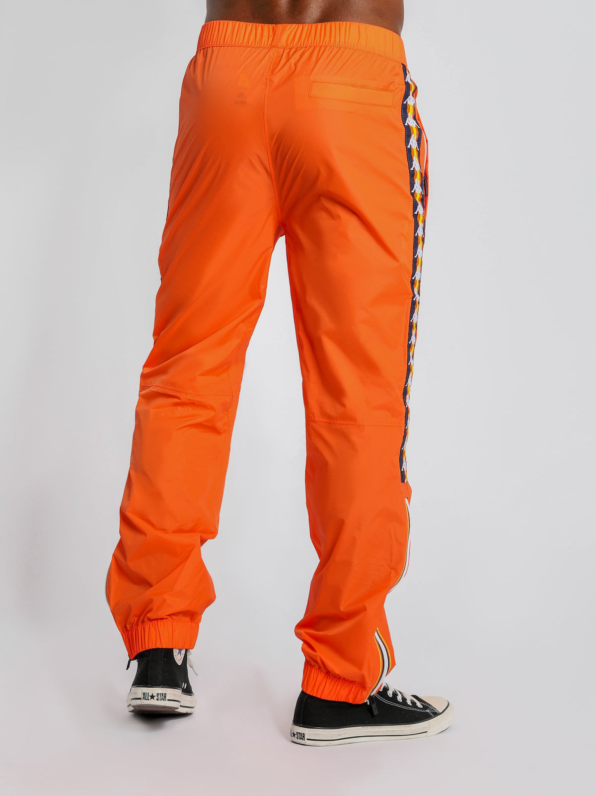 K-Way Le Vrai Edgard Banda Track Pants in Flame Orange