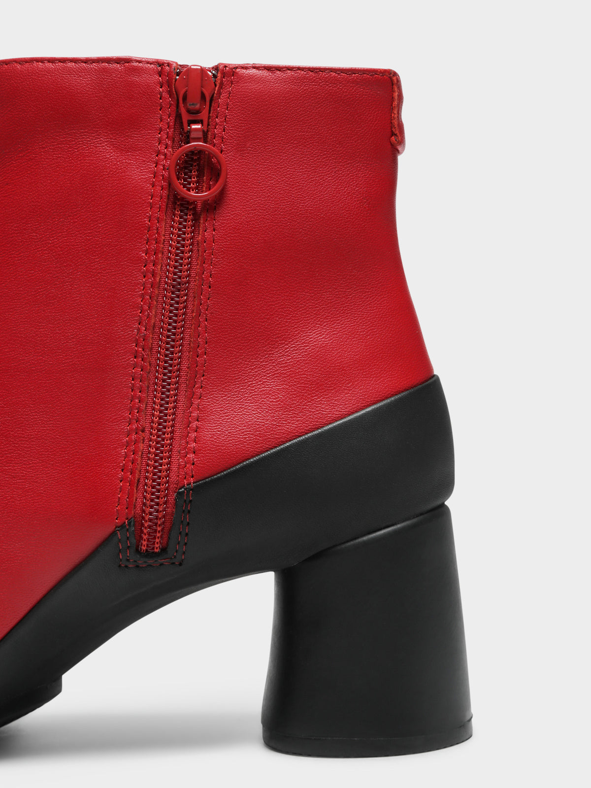 Womens Ankle Boots in Red &amp; Black