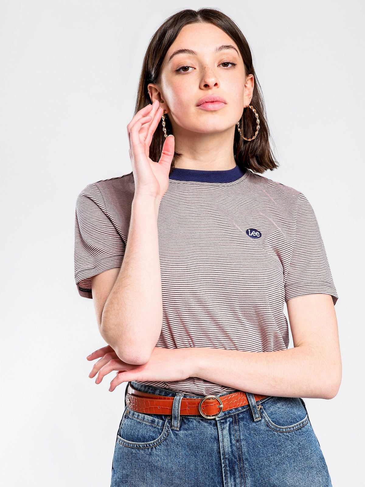 Classic Georgia Short Sleeve T-Shirt in Assorted Stripe