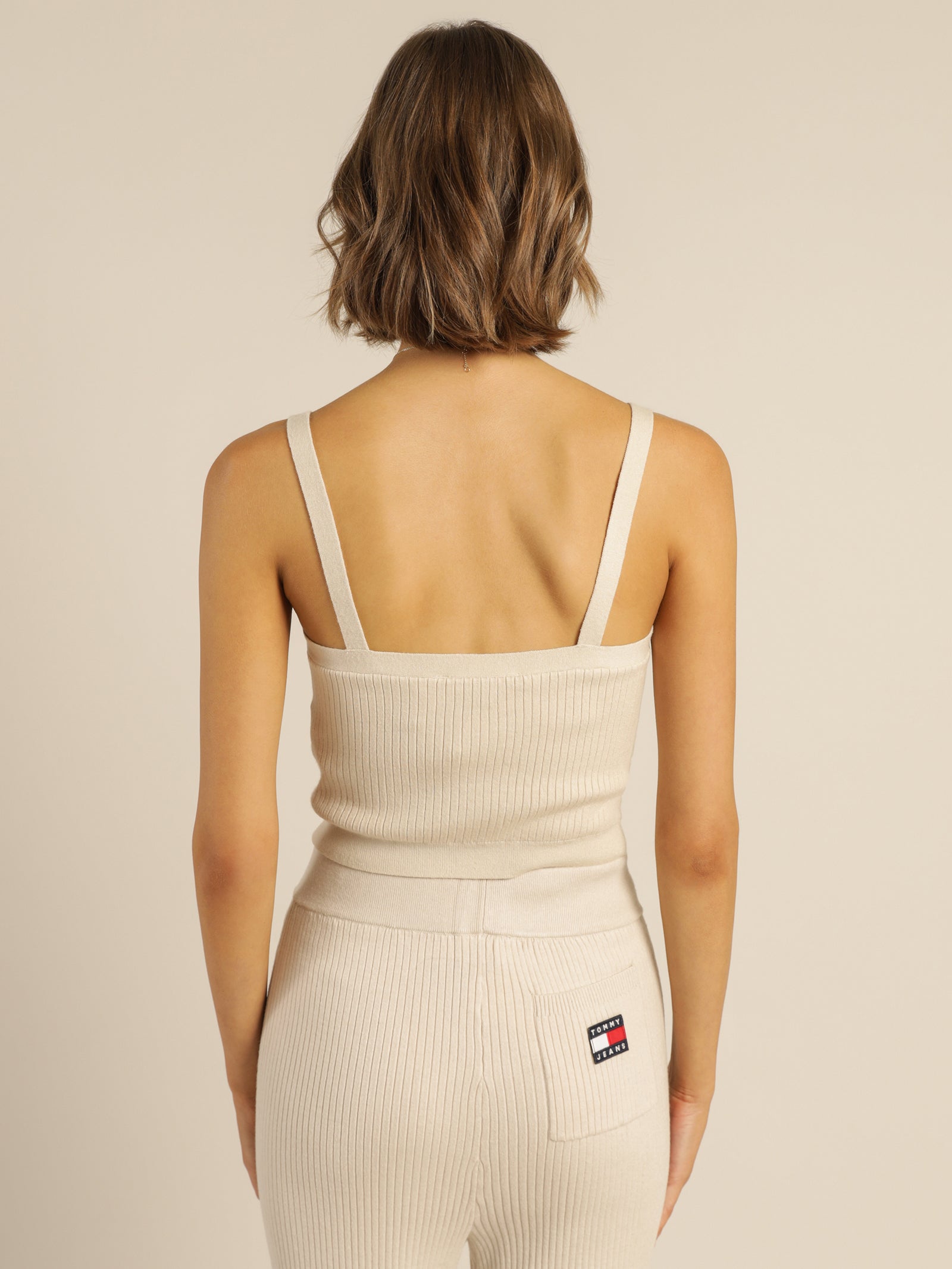 Super Crop Badge Rib Cami