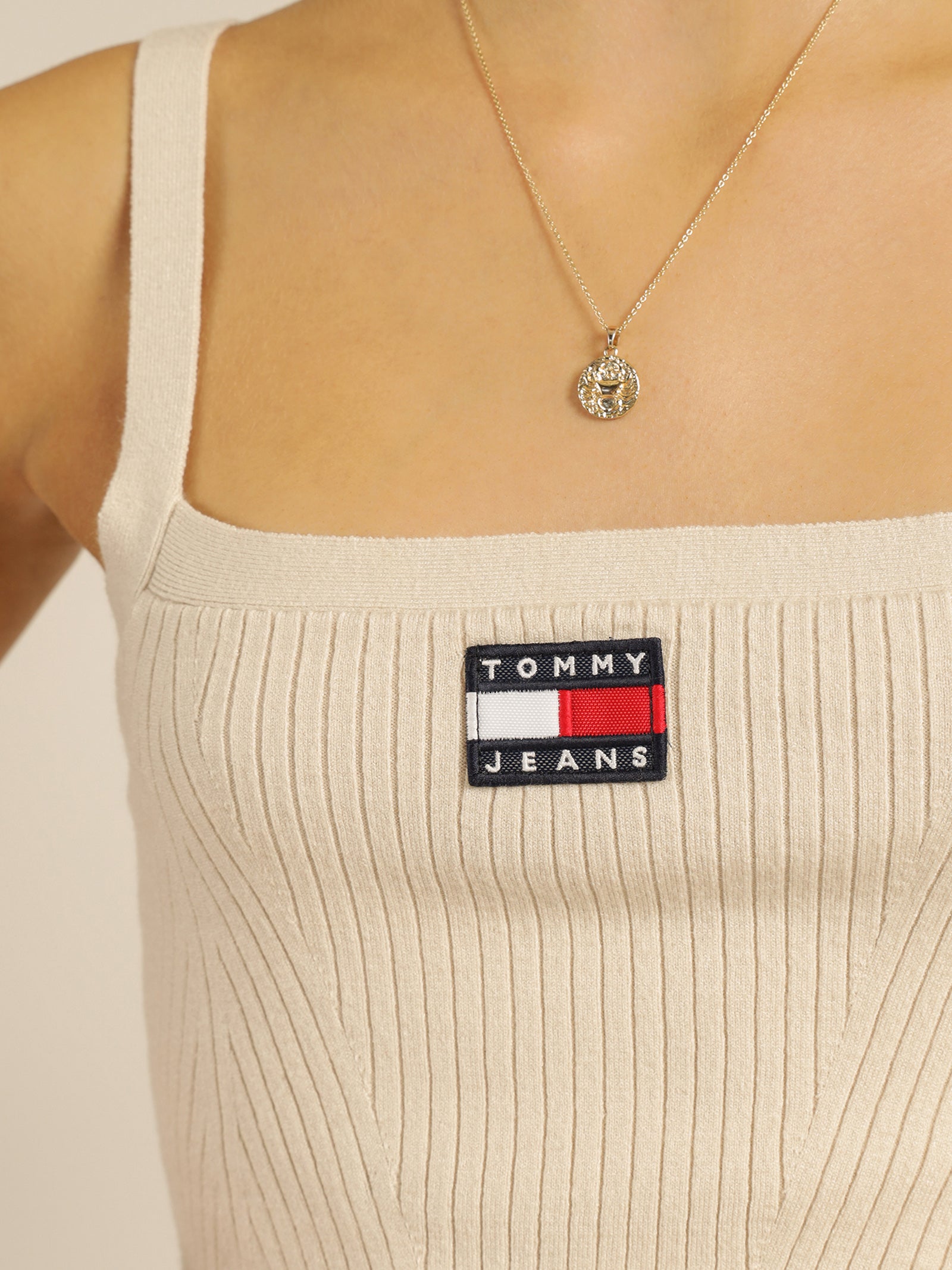 Super Crop Badge Rib Cami