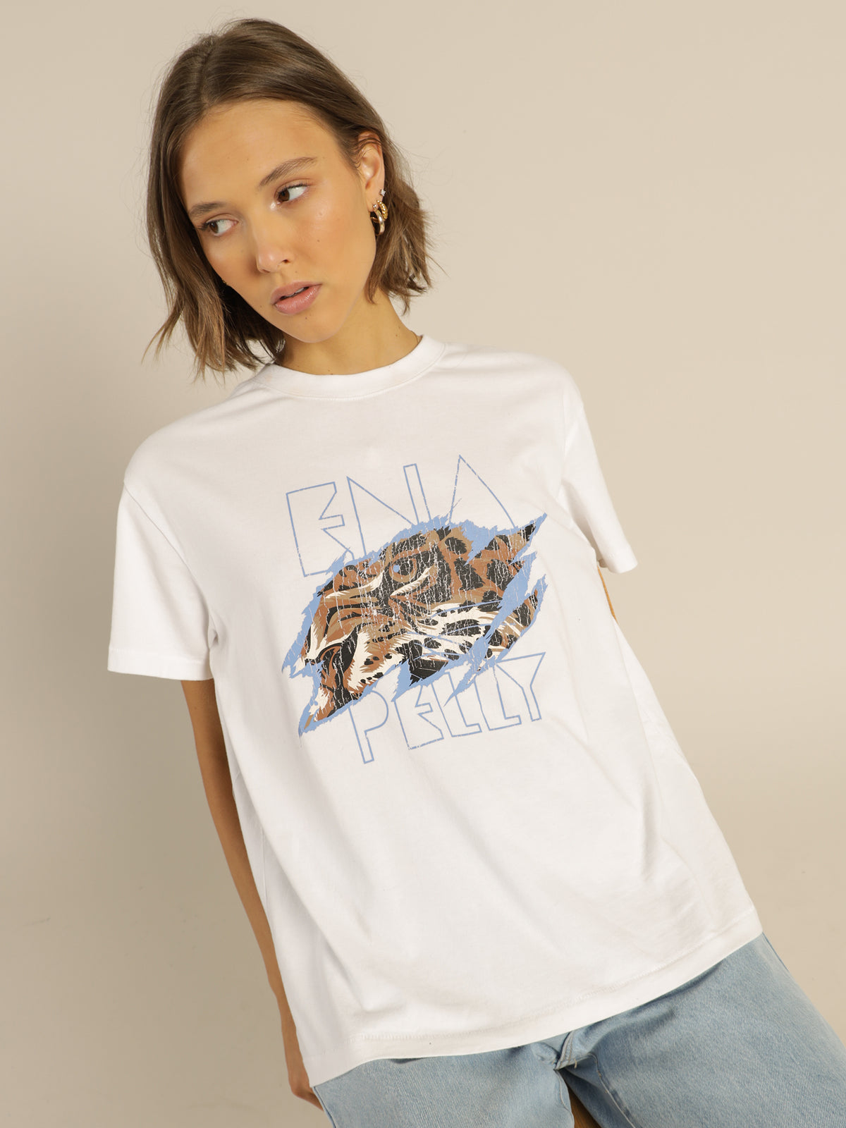 Tigers Eye T-Shirt in White