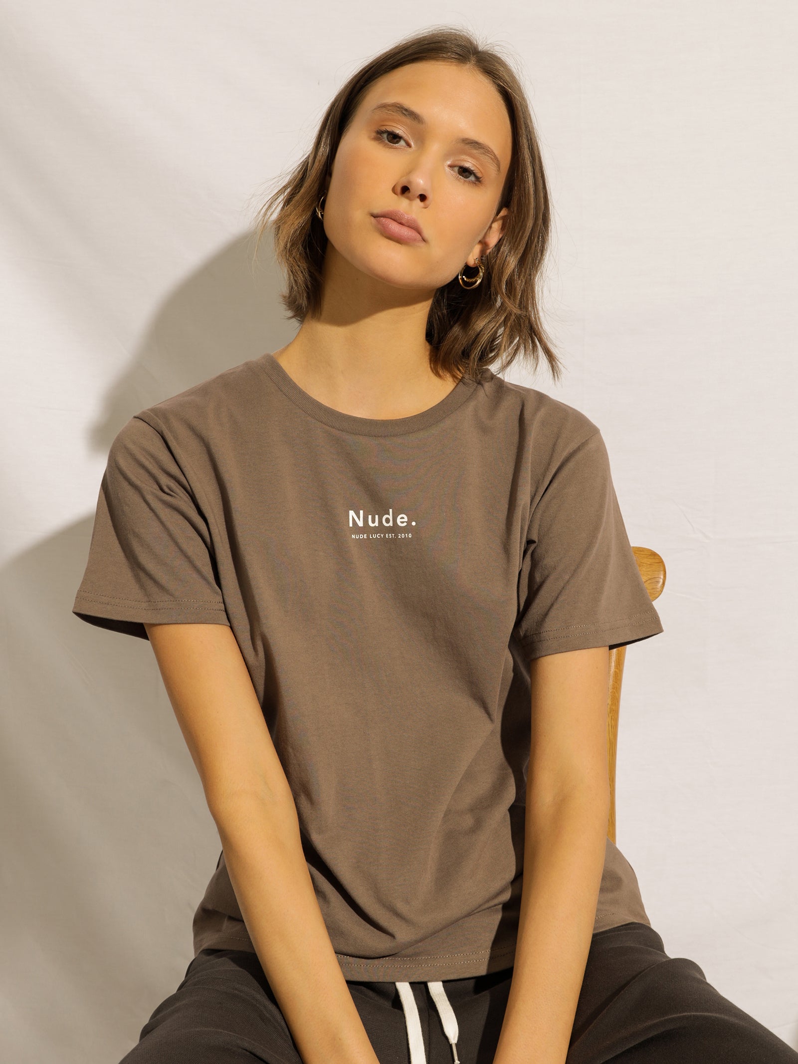 Nude Organic Heritage T-Shirt in Carob Brown