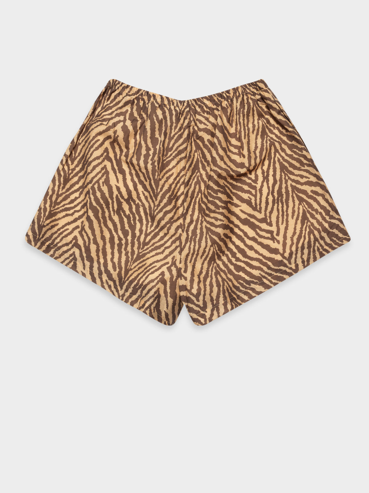 Payne Shorts in Brown &amp; Tan Zebra Print
