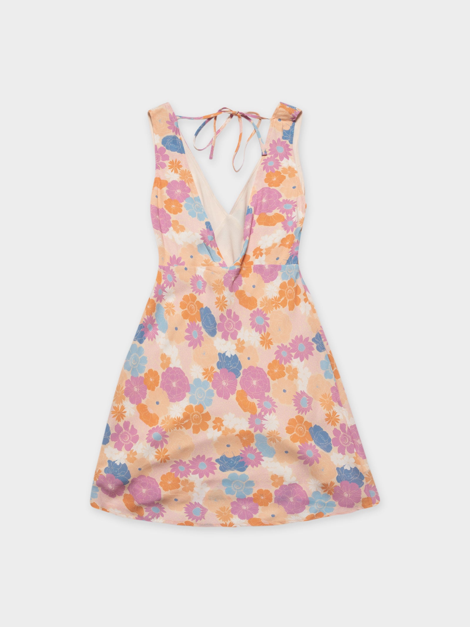 Charlie V-Neck Mini Dress in Floral Cove Print