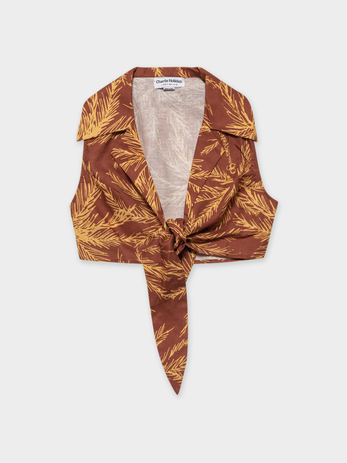 Charlie Holiday Palma Tie-Front Shirt | Isle Of Pa