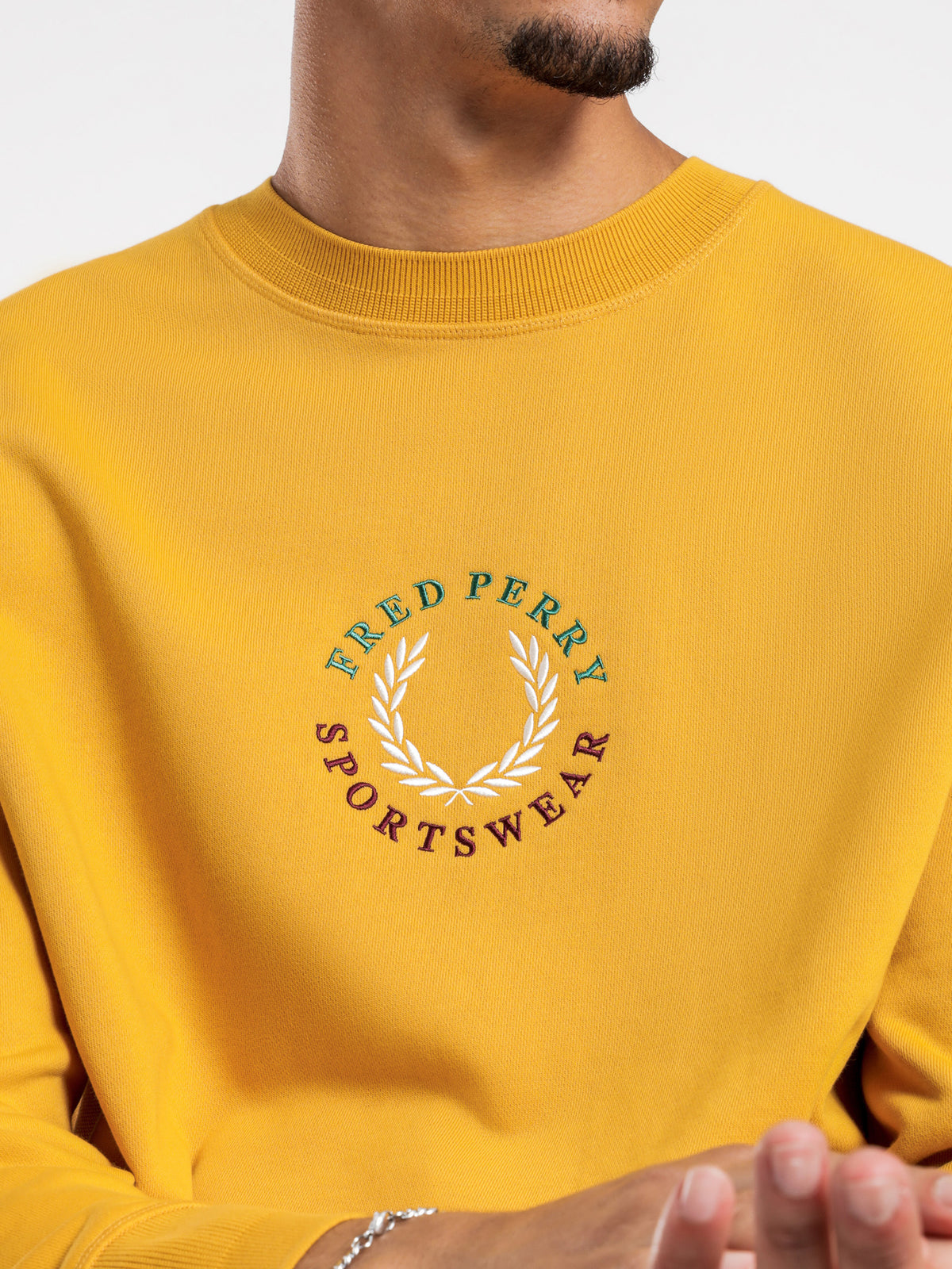 Global Branded Sweatshirt in Gold
