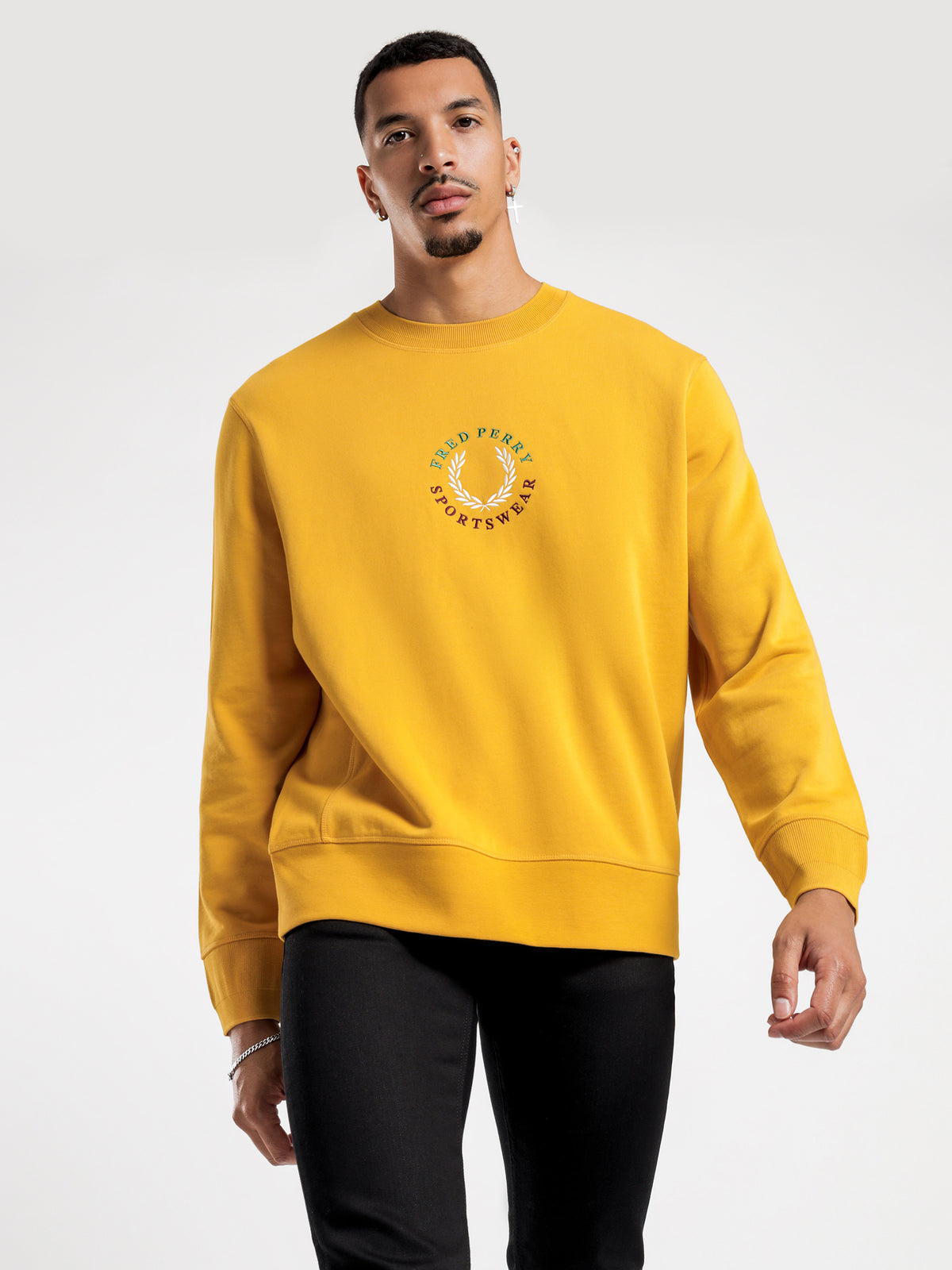 Global Branded Sweatshirt in Gold