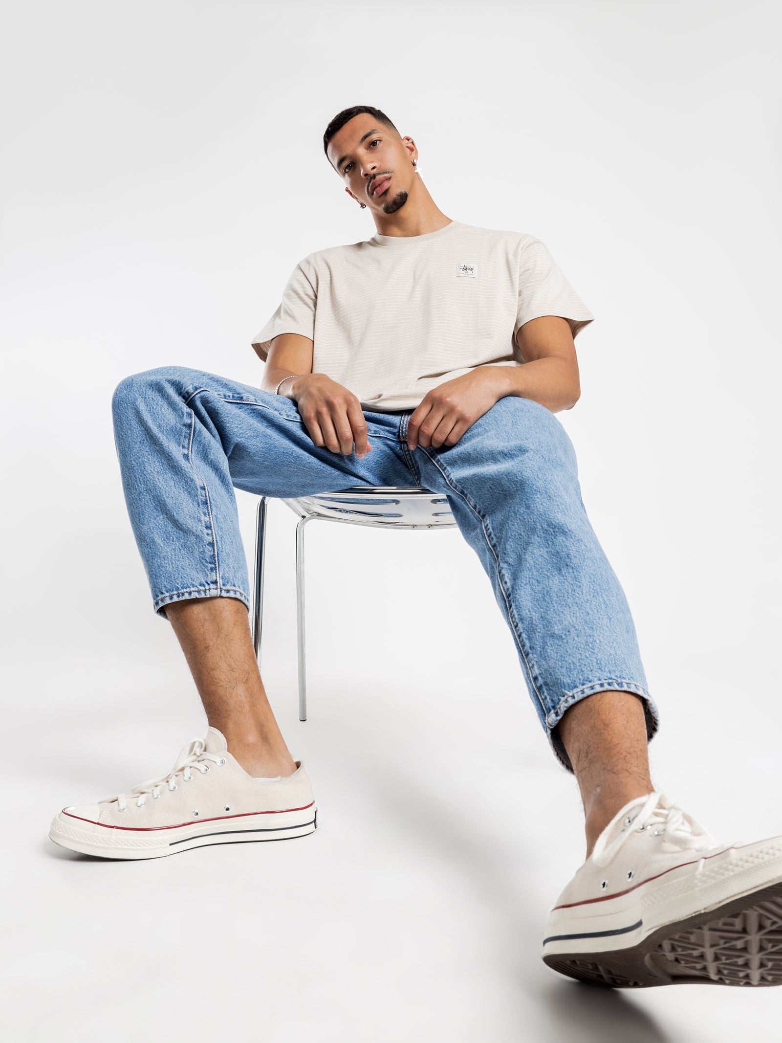 Work Stripe Short Sleeve T-Shirt