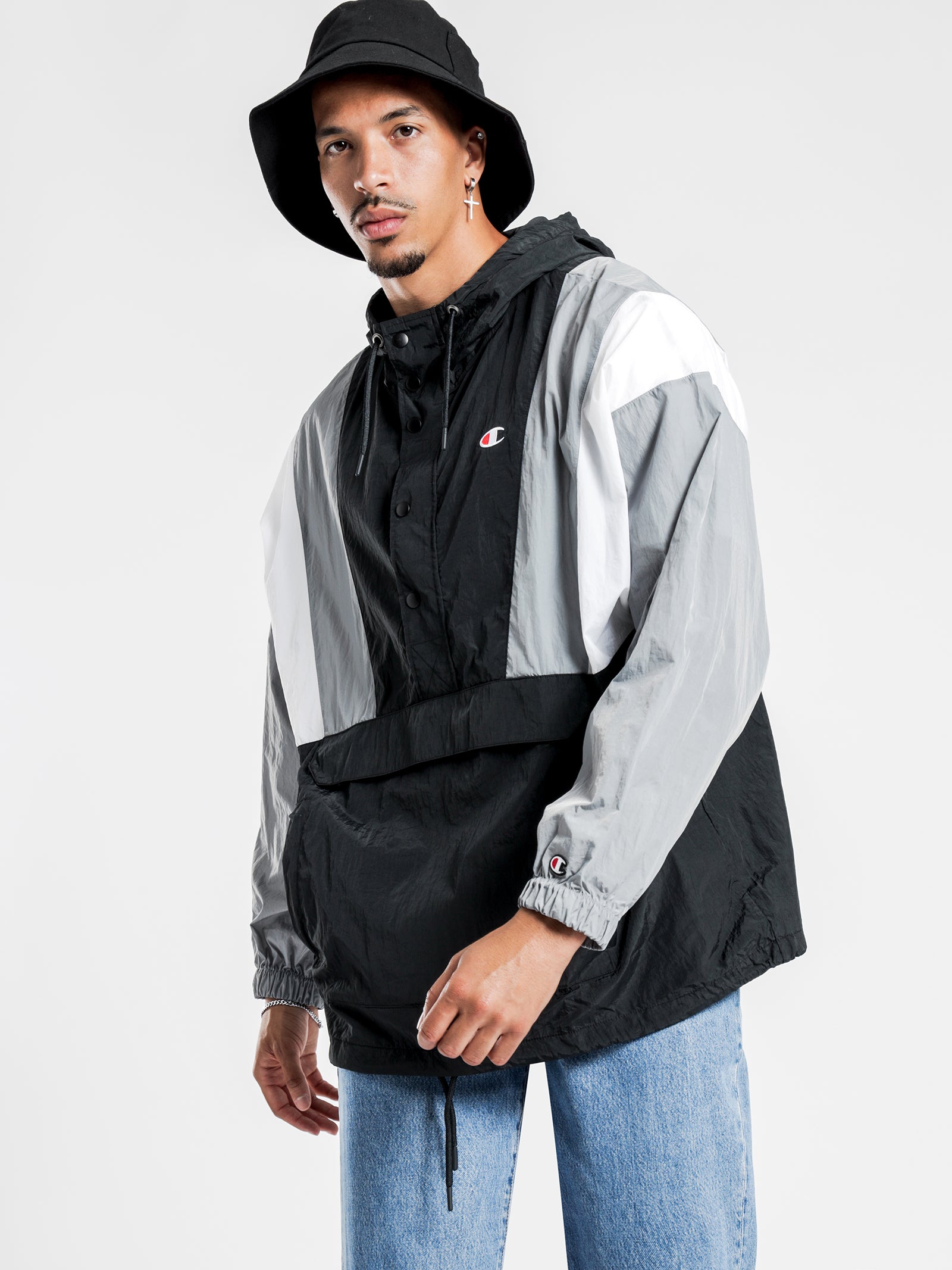 Nylon Anorak Jacket