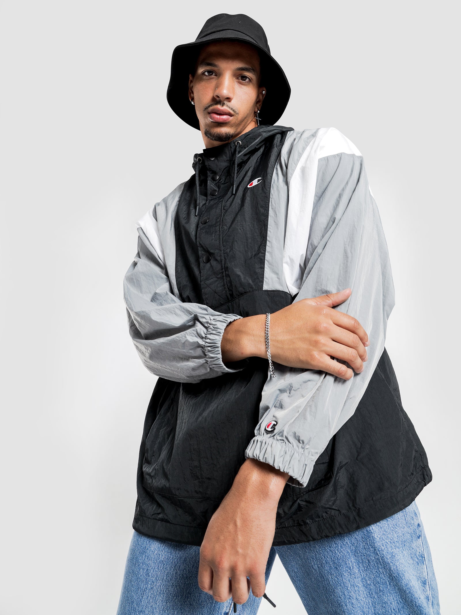 Nylon Anorak Jacket