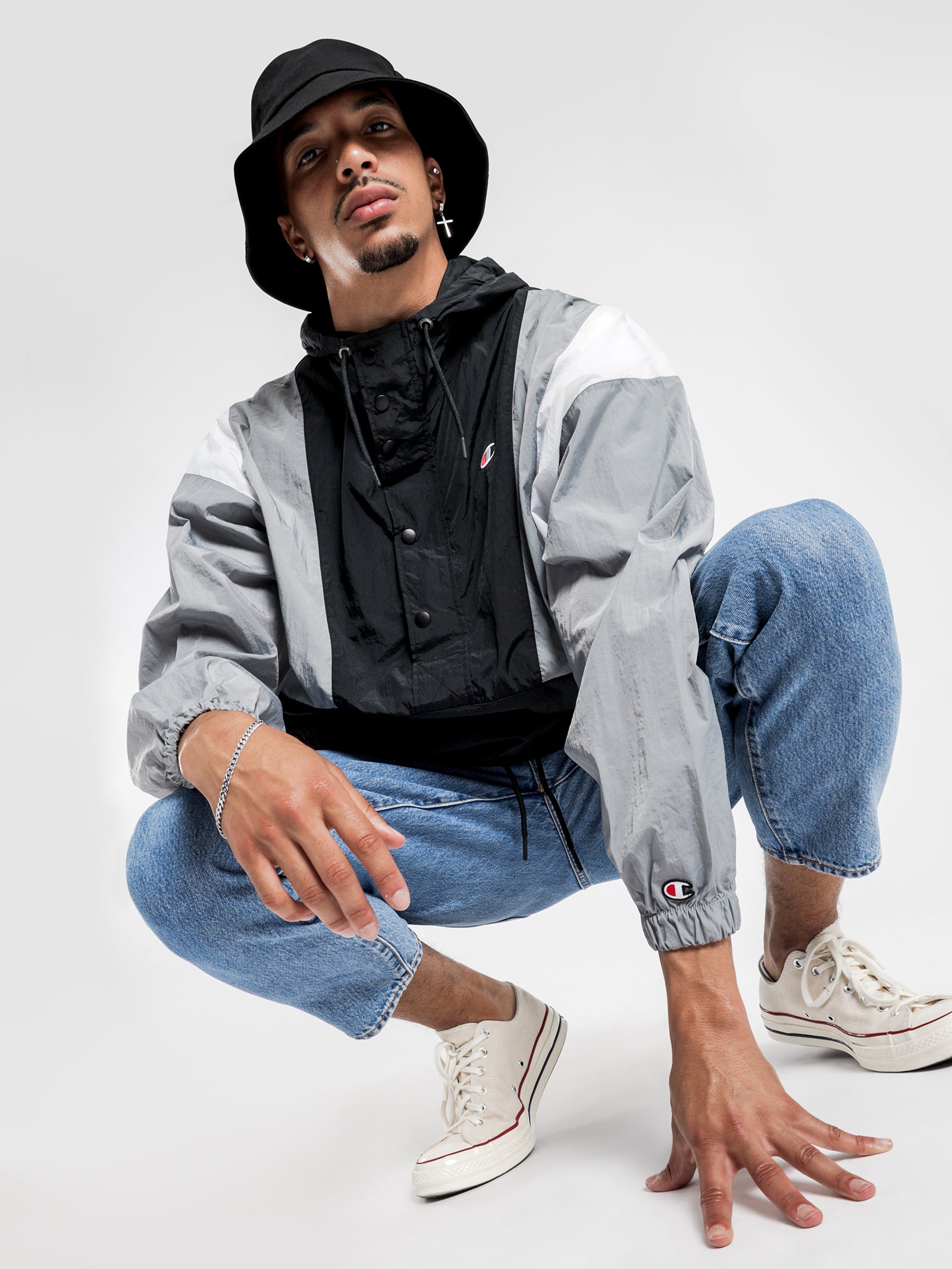 Nylon Anorak Jacket