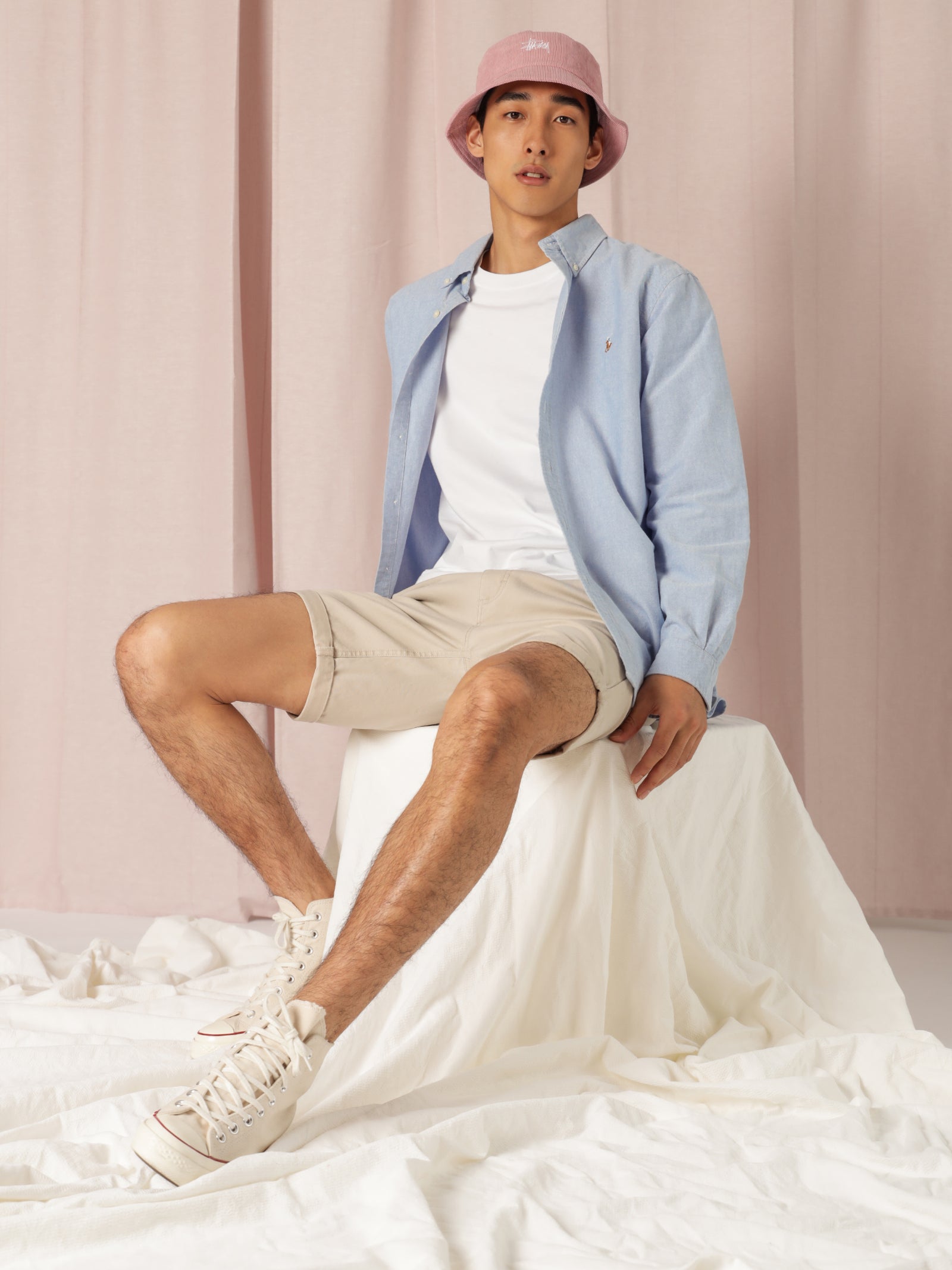 Standard Fit Oxford Sport Shirt in Blue