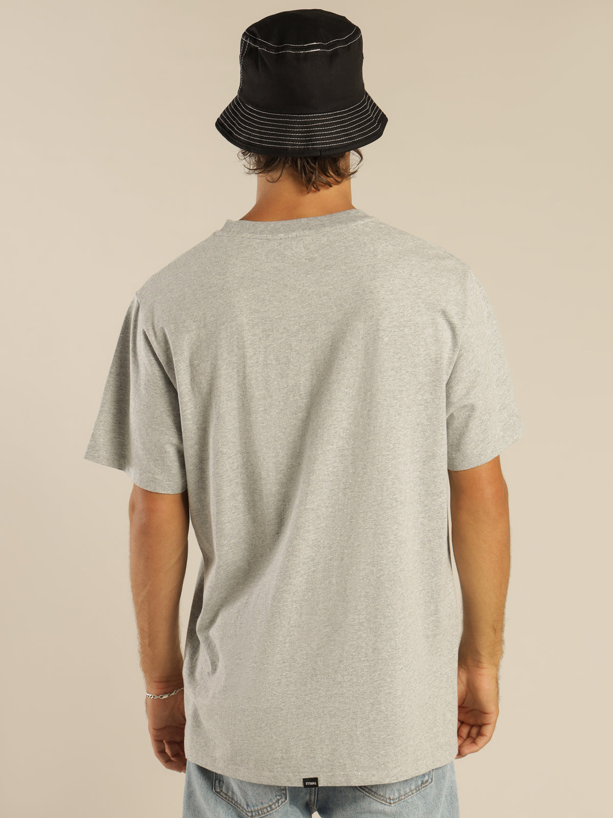 Roadhouse Merch Fit T-Shirt in Grey Marle